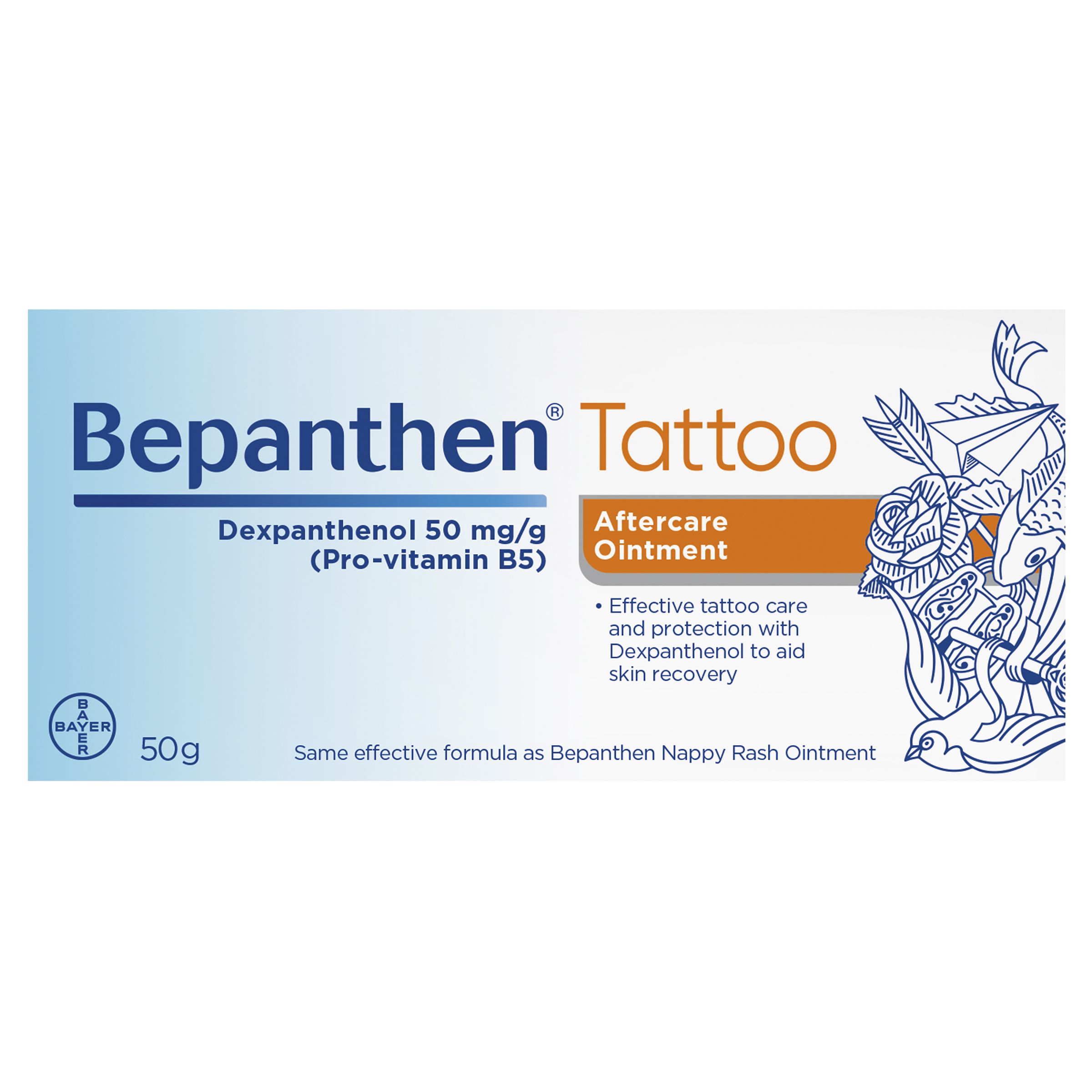 BEPANTHEN TATTOO 5% OINTMENT 50G - Image 2