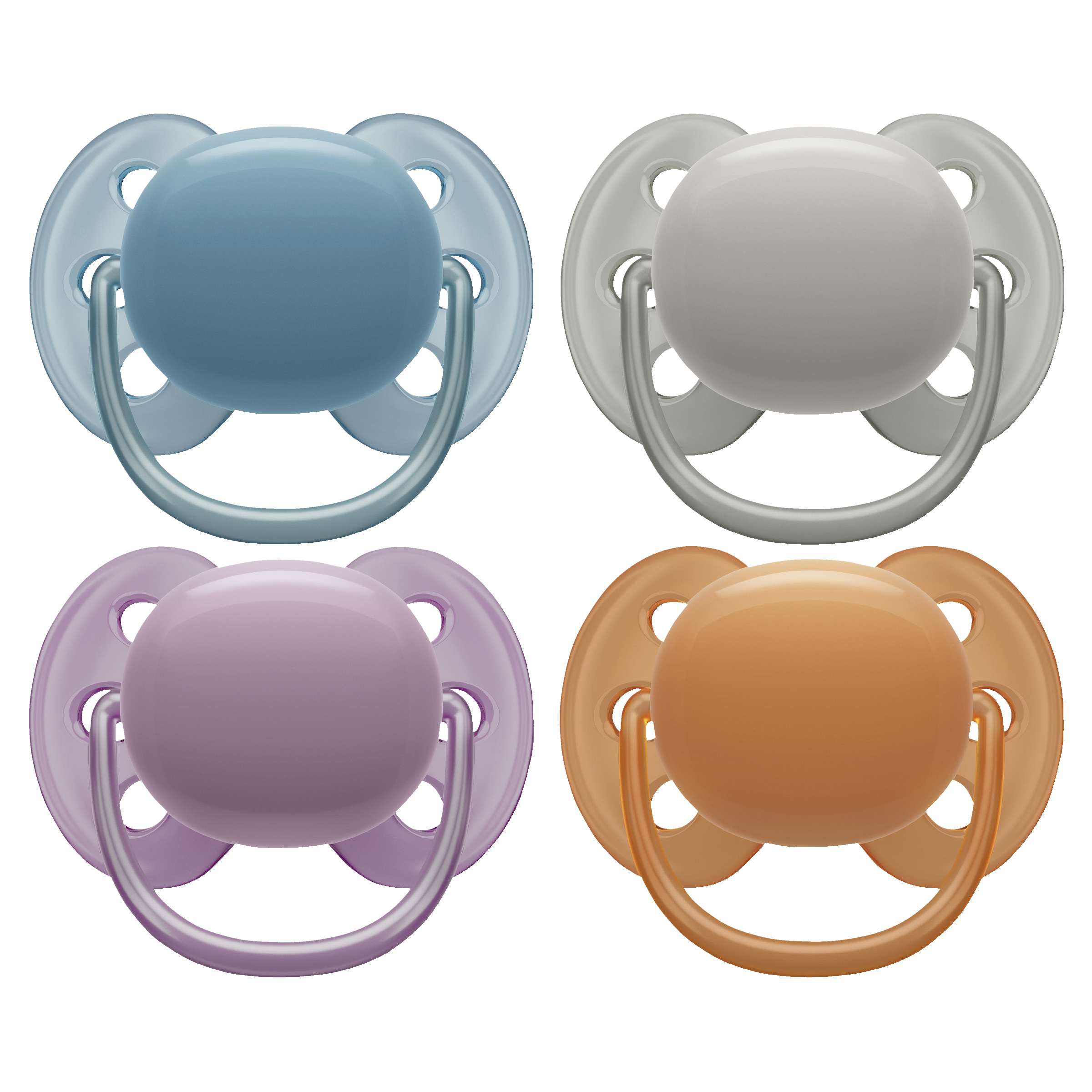 AVENT SOOTHER SOFT SMOOTH PLAIN AST 6-18MTHS+ 2 PACK - Image 2