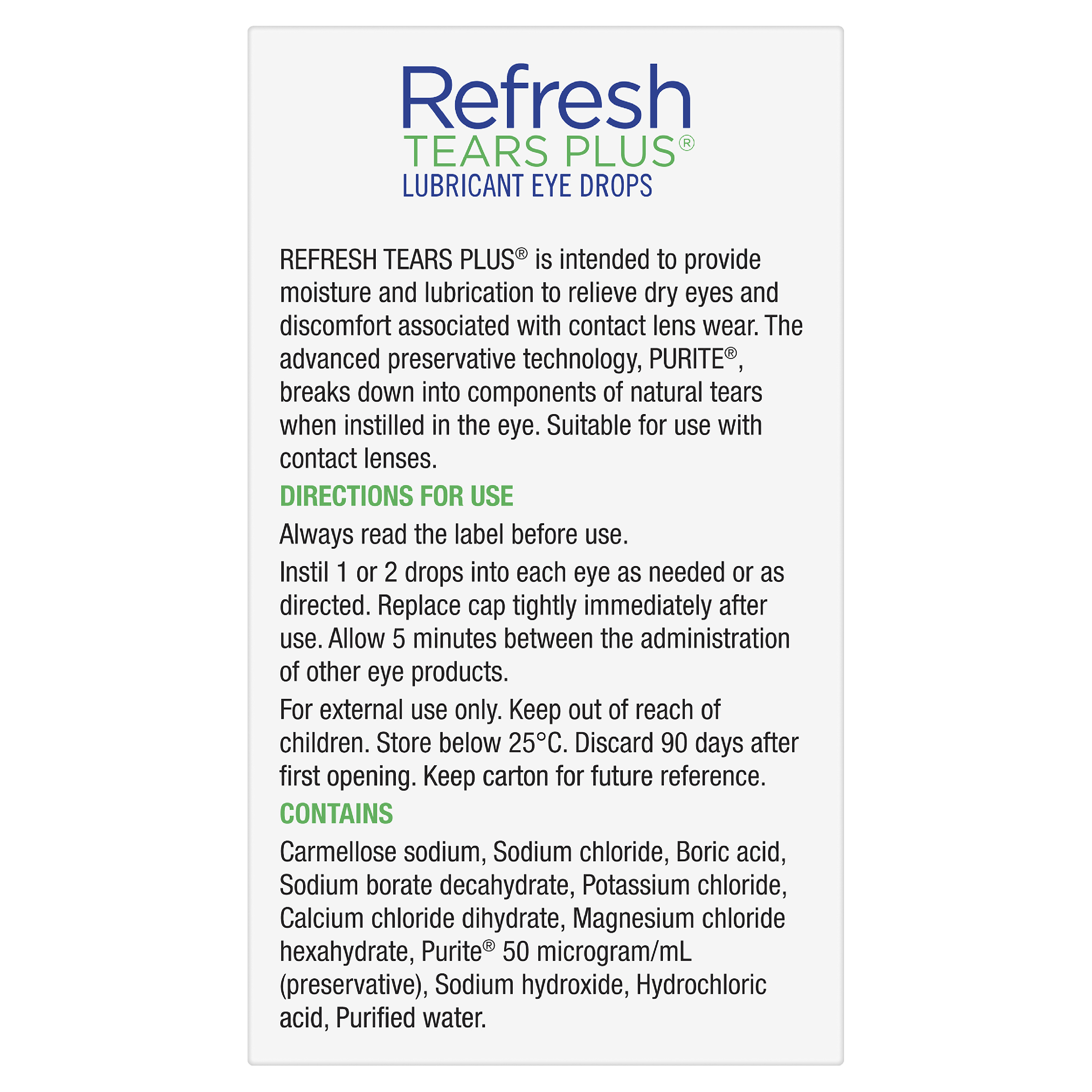 REFRESH TEARS PLUS EYE DROPS 15ML - Image 4