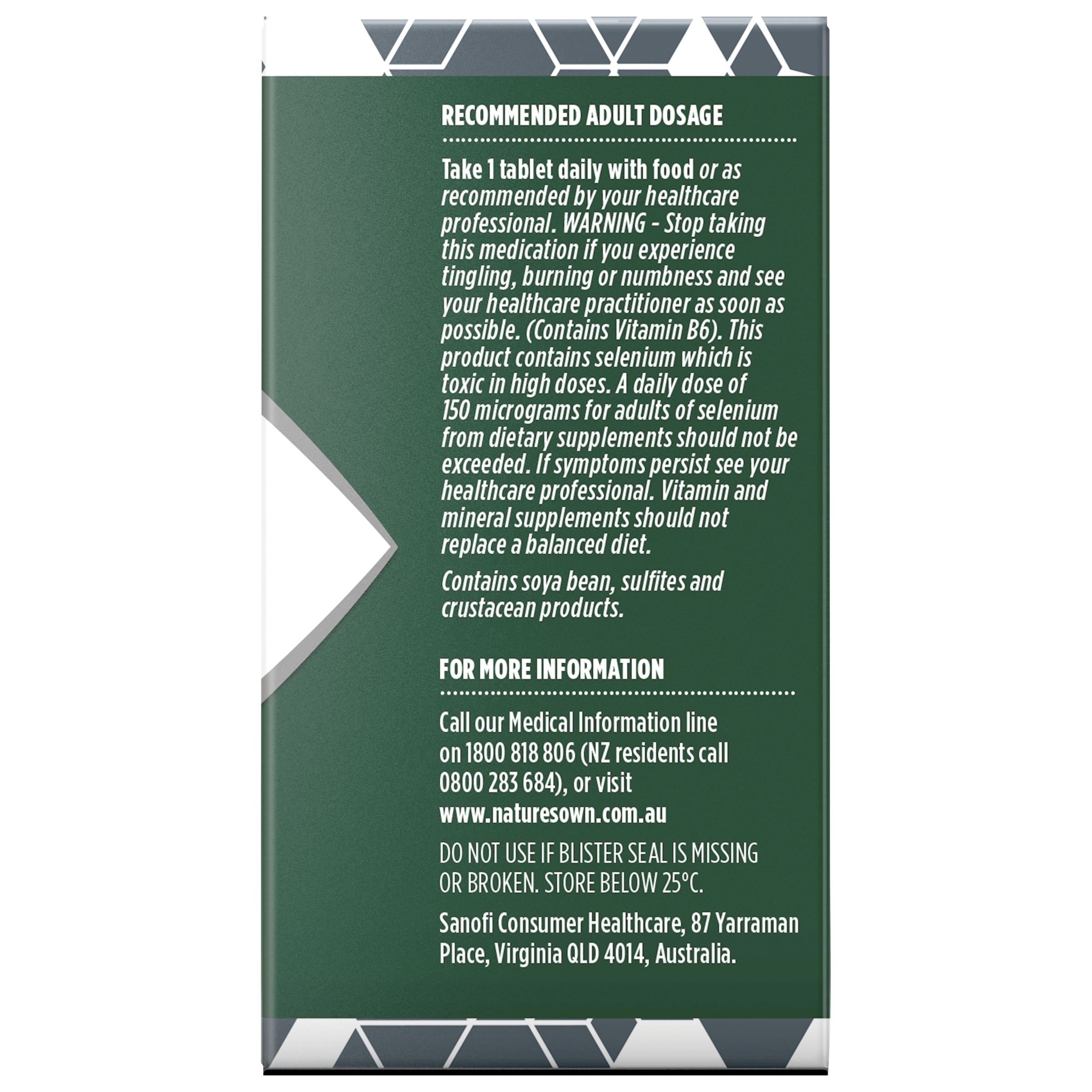 NATURES OWN BODY FUEL 50+ MULTIVITAMINS 60 TABLETS - Image 3