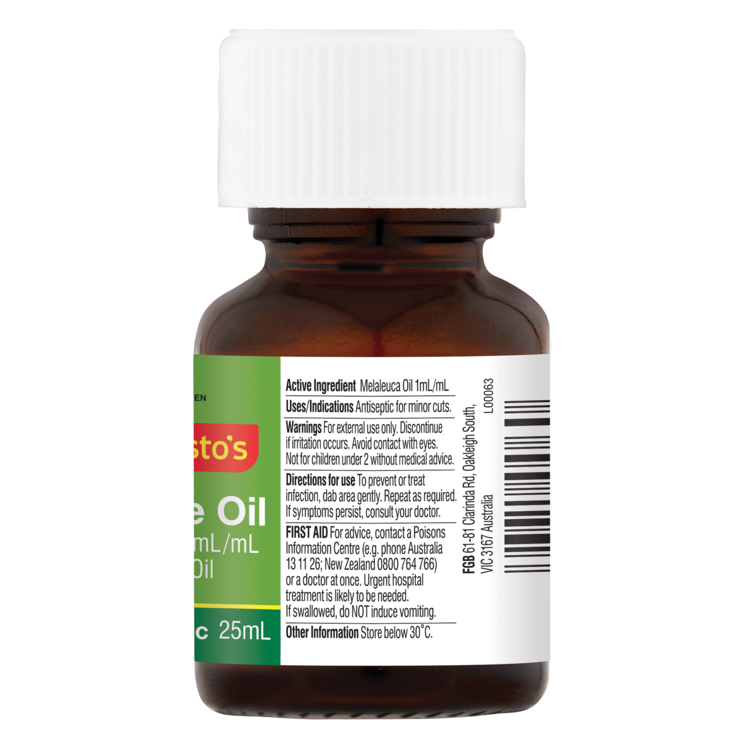 BOSISTOS TEA TREE OIL 25ML - Image 2