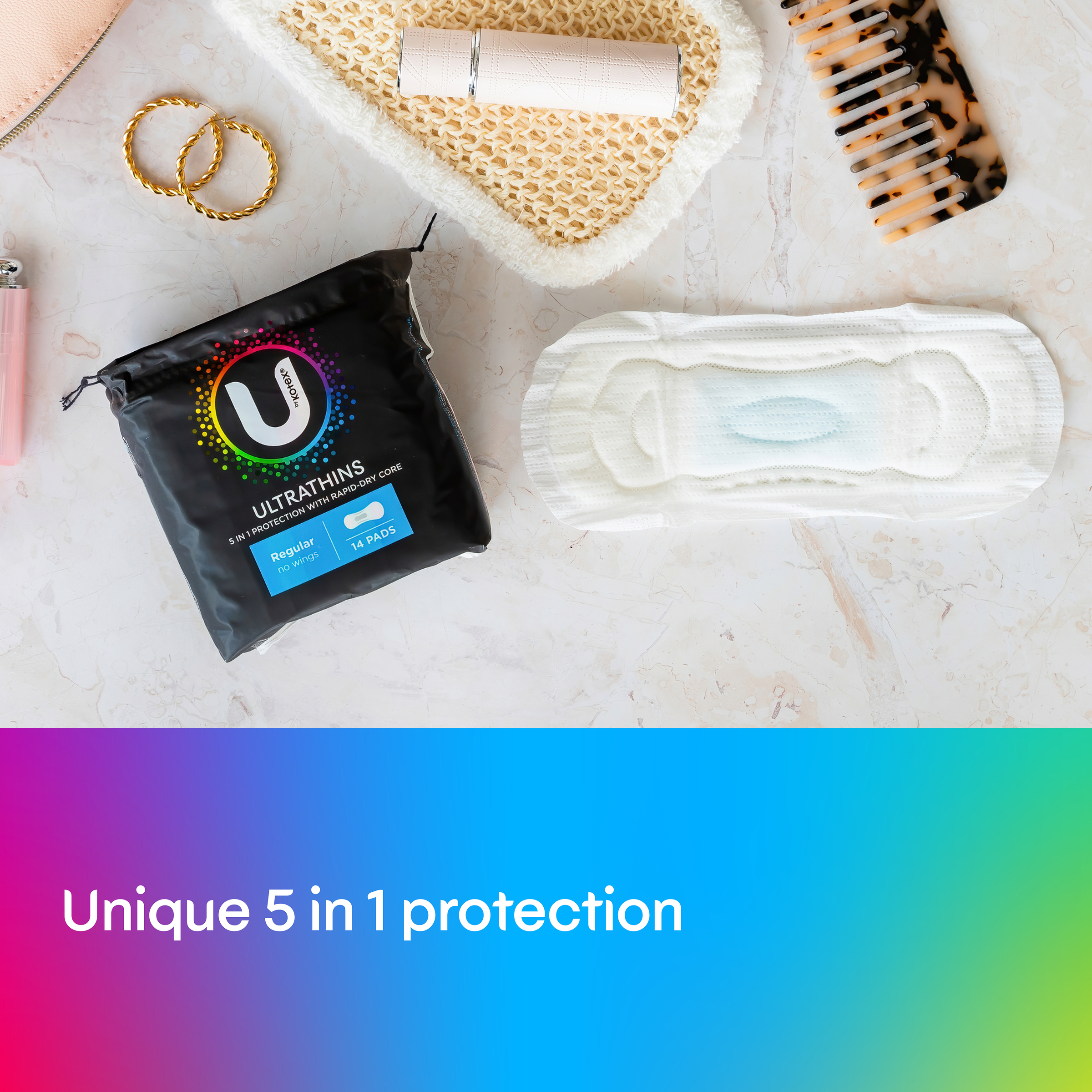 U BY KOTEX PADS ULTRATHIN REGULAR 14 PACK - Image 3