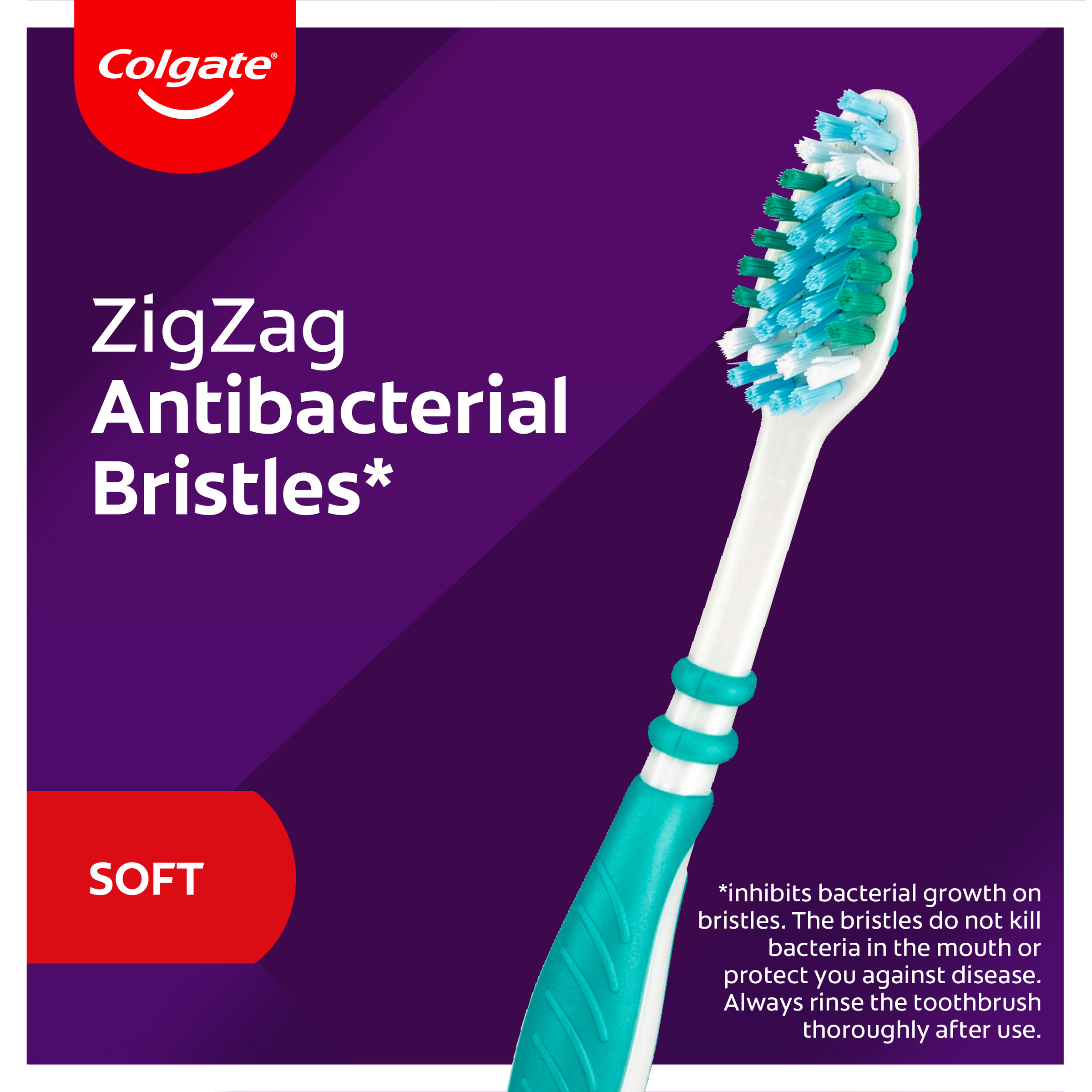 COLGATE TOOTHBRUSH ZIG-ZAG INTERDENTAL CLEAN SOFT 3 PACK - Image 3