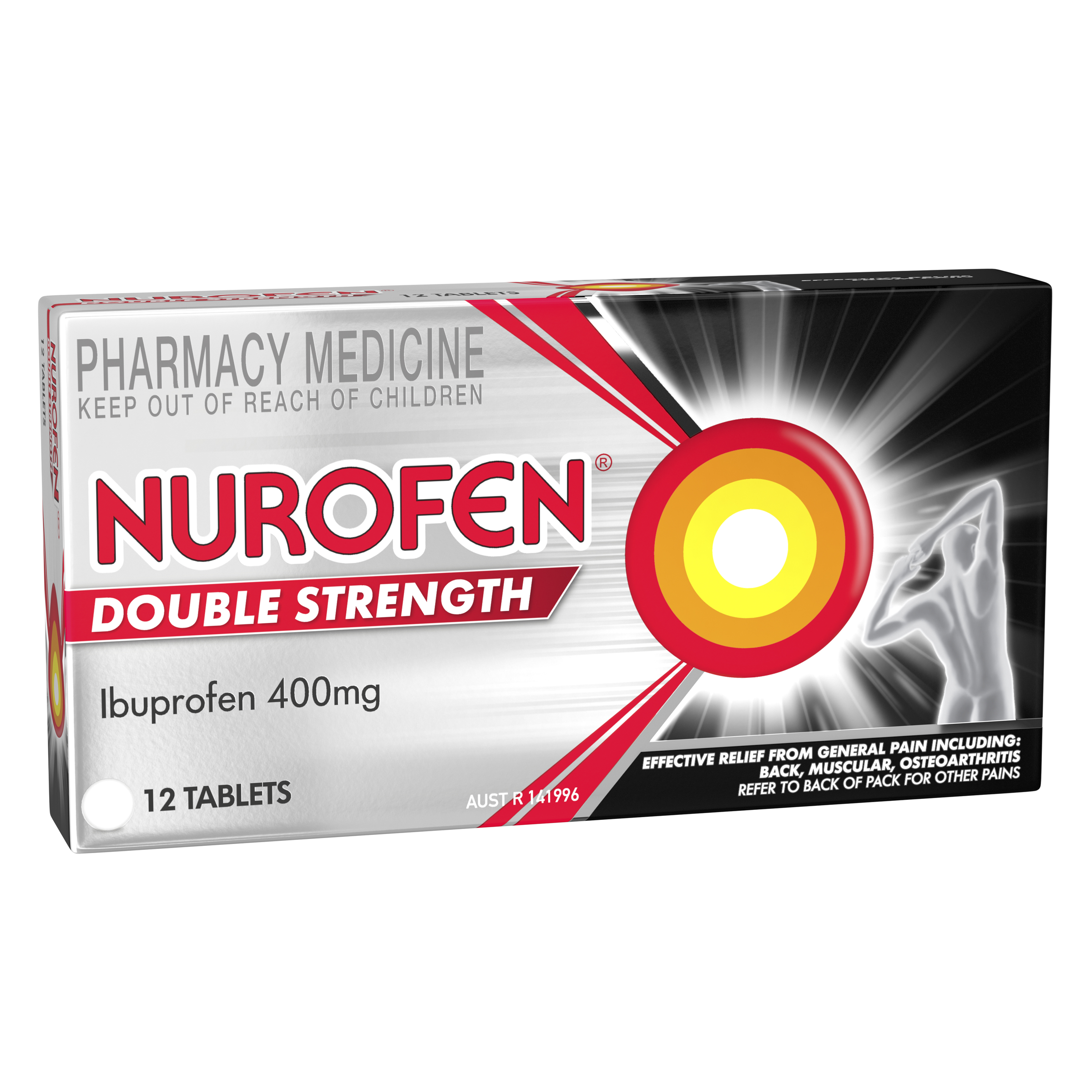 NUROFEN DOUBLE STRENGTH 400MG 12 TABLETS