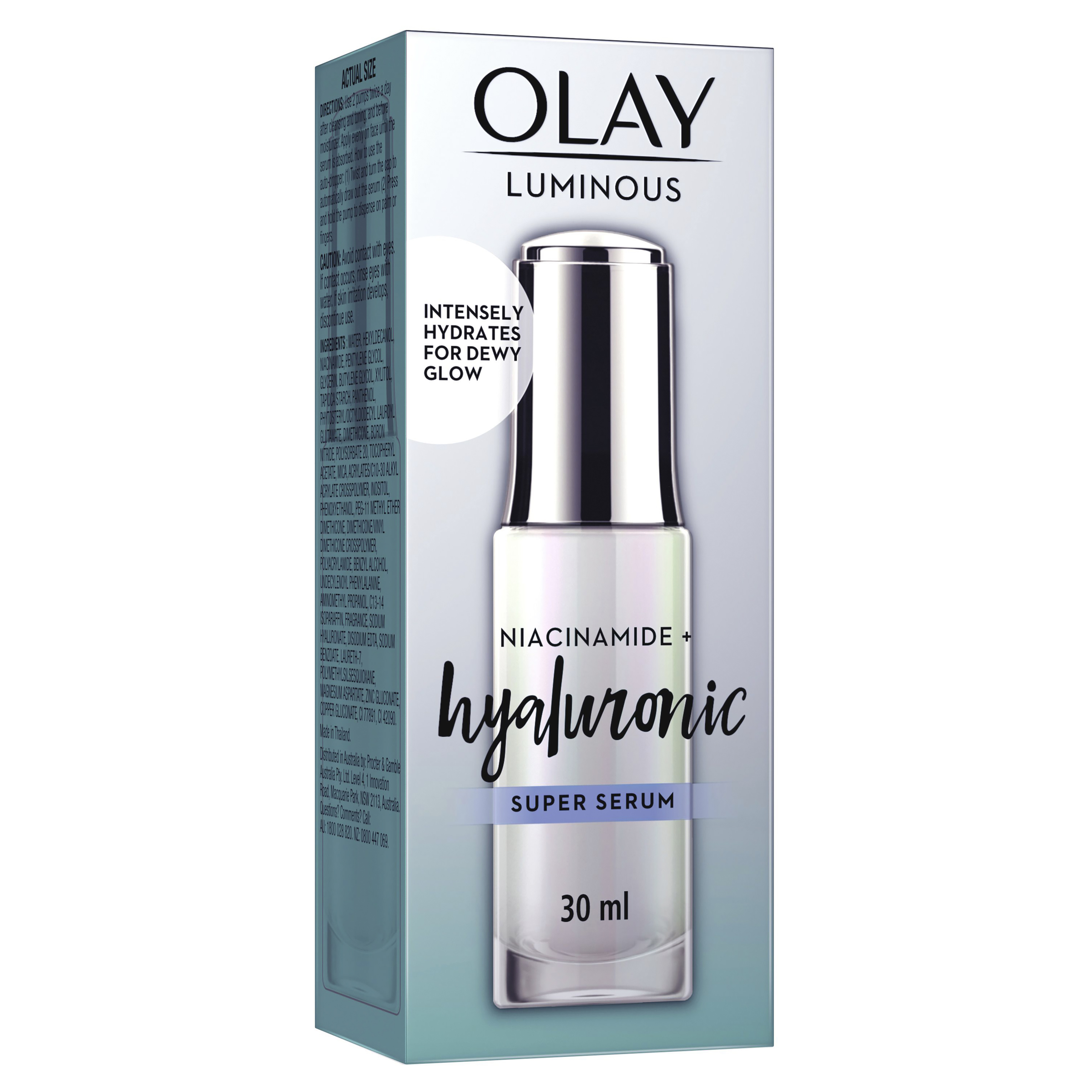 OLAY LUMINOUS NIACINAMIDE + HYALURONIC SUPER SERUM 30ML - Image 5