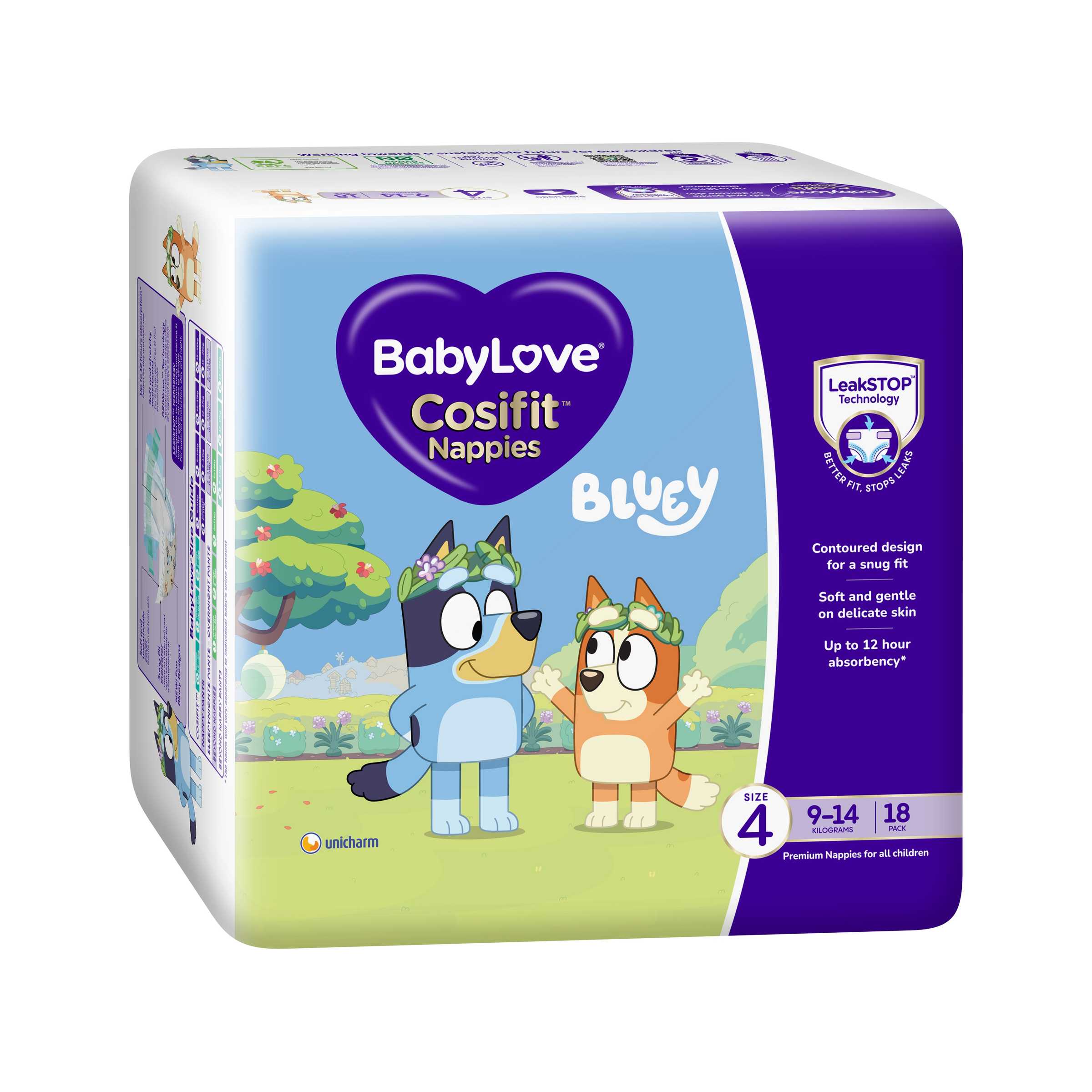 BABYLOVE COSIFIT NAPPIES TODDLER 18 PACK