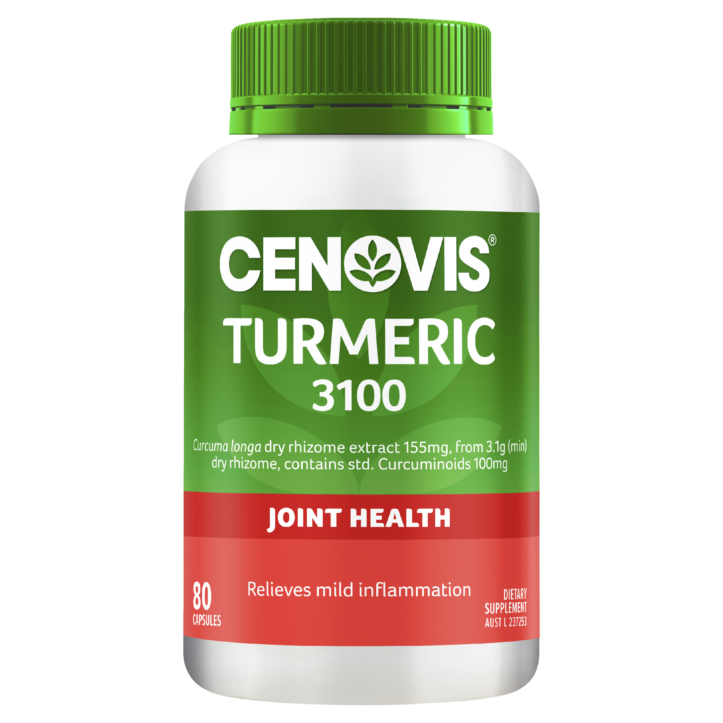CENOVIS TURMERIC 3100 80 CAPSULES
