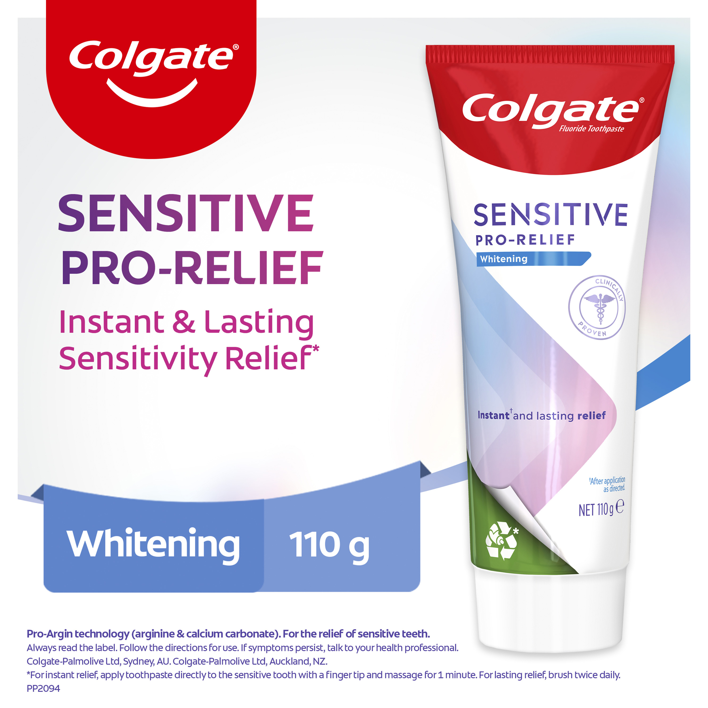 COLGATE TOOTHPASTE SENSITIVE PRO-RELIEF WHITENING 110G - Image 6