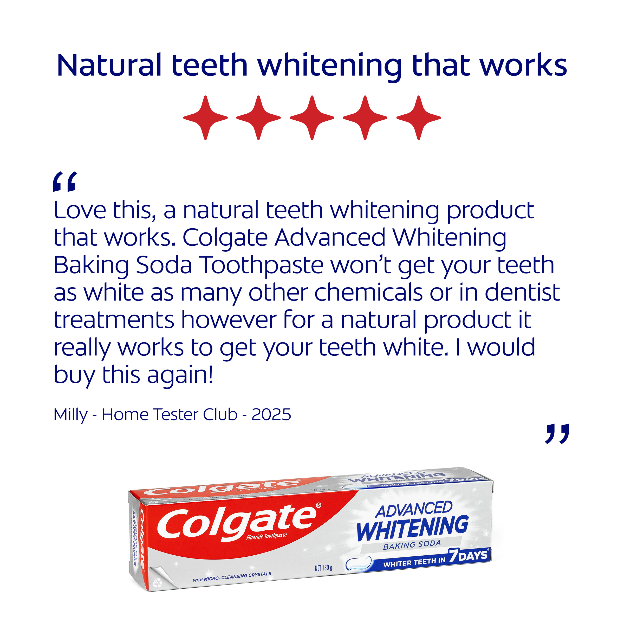 COLGATE TOOTHPASTE ADVANCE WHITENING BAKING SODA 180G - Image 10