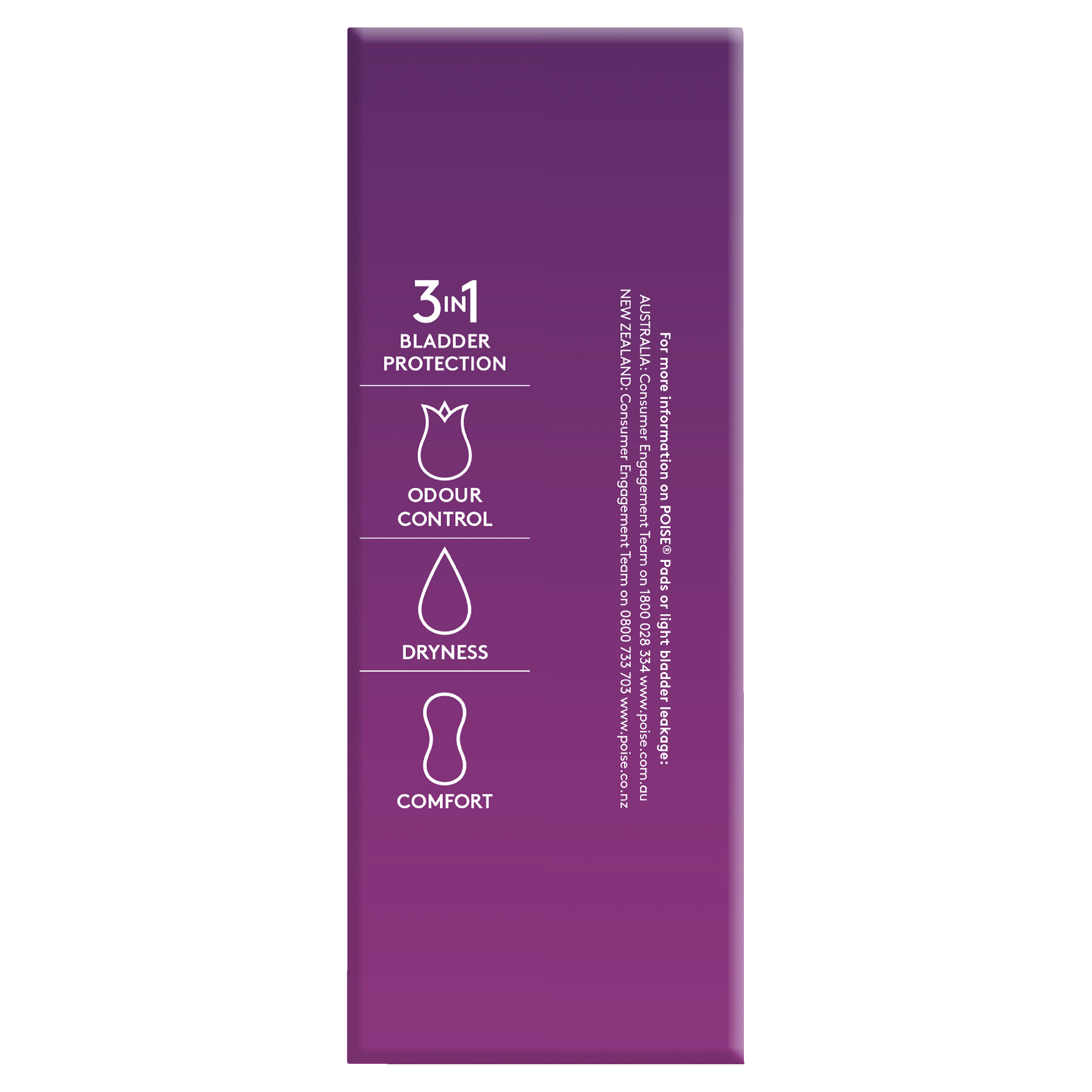 POISE 3-IN-1 PADS EXTRA PLUS 5D 10 PACK - Image 6