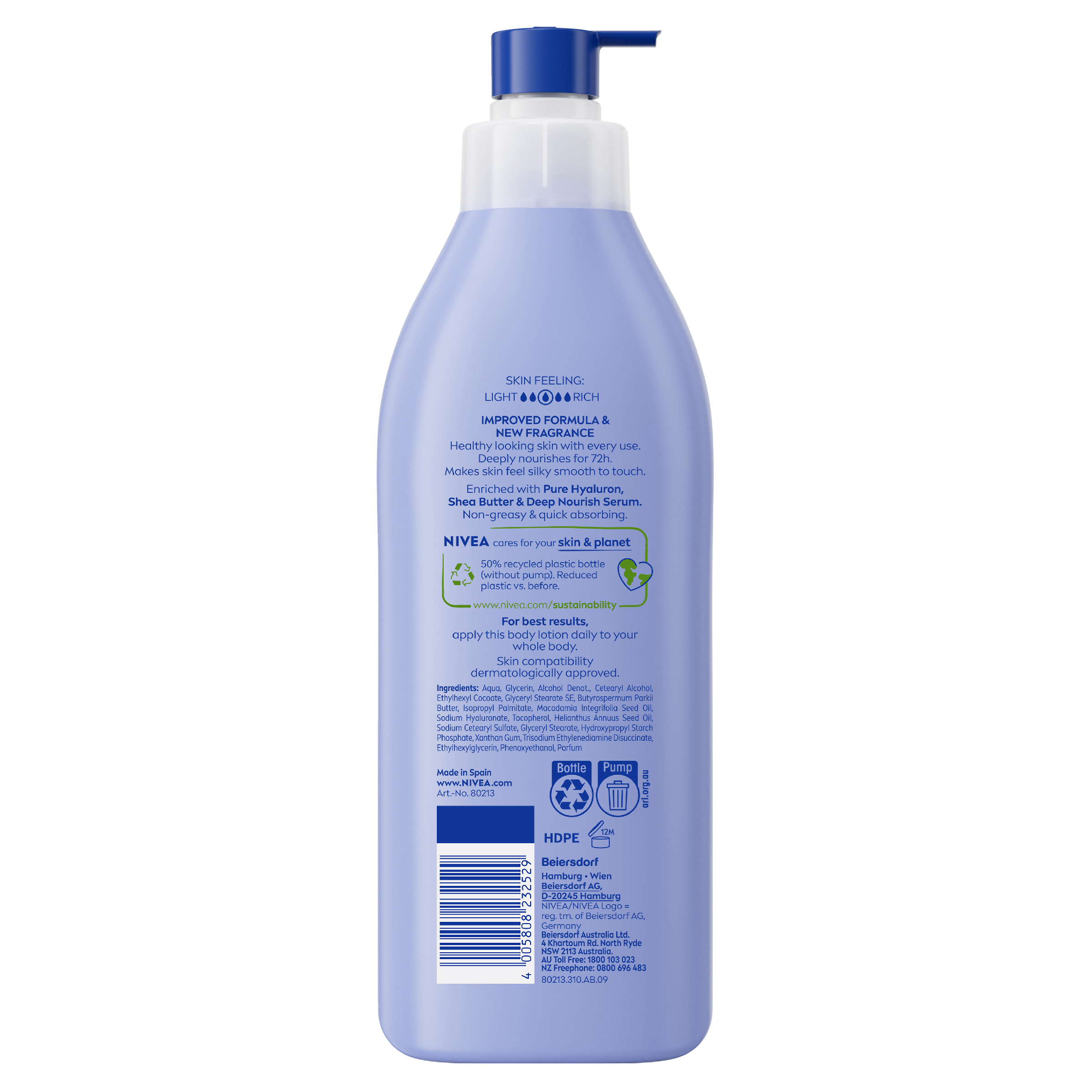 NIVEA IRRESISTIBLY SMOOTH BODY LOTION 400ML - Image 2