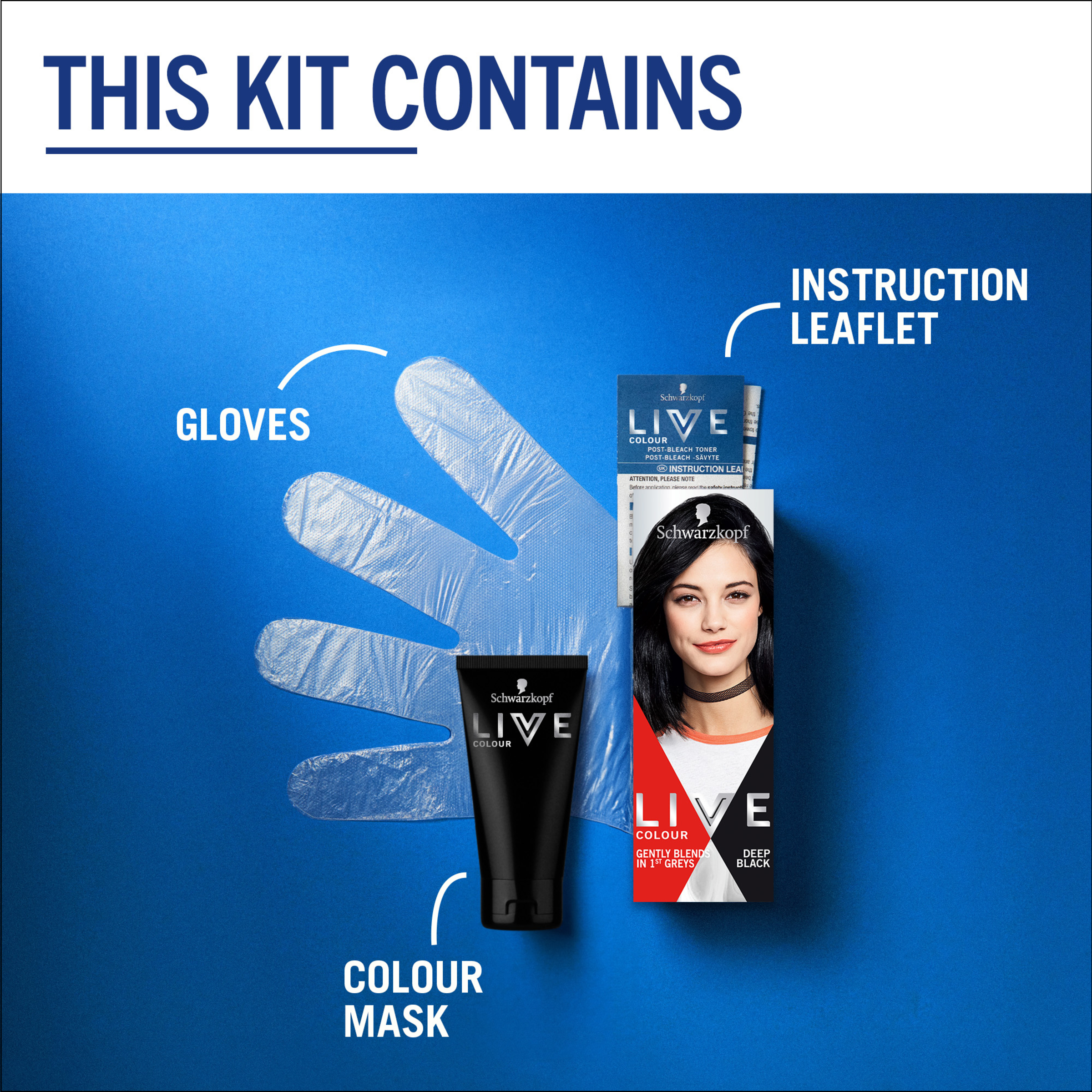 SCHWARZKOPF LIVE COLOUR DEEP BLACK 75ML - Image 10