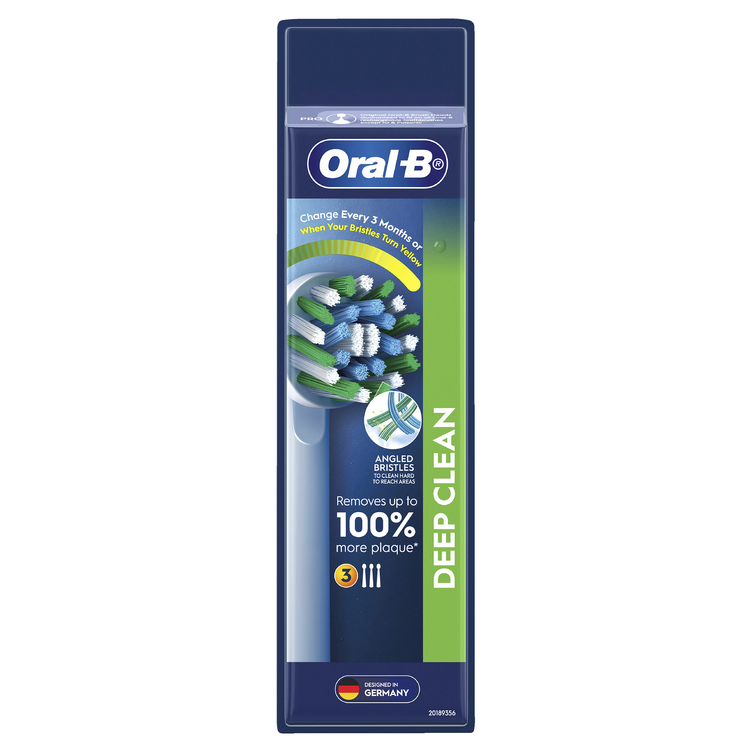 ORAL-B VITALITY+ POWER BRUSH HEADS CROSS ACTION 3 PACK