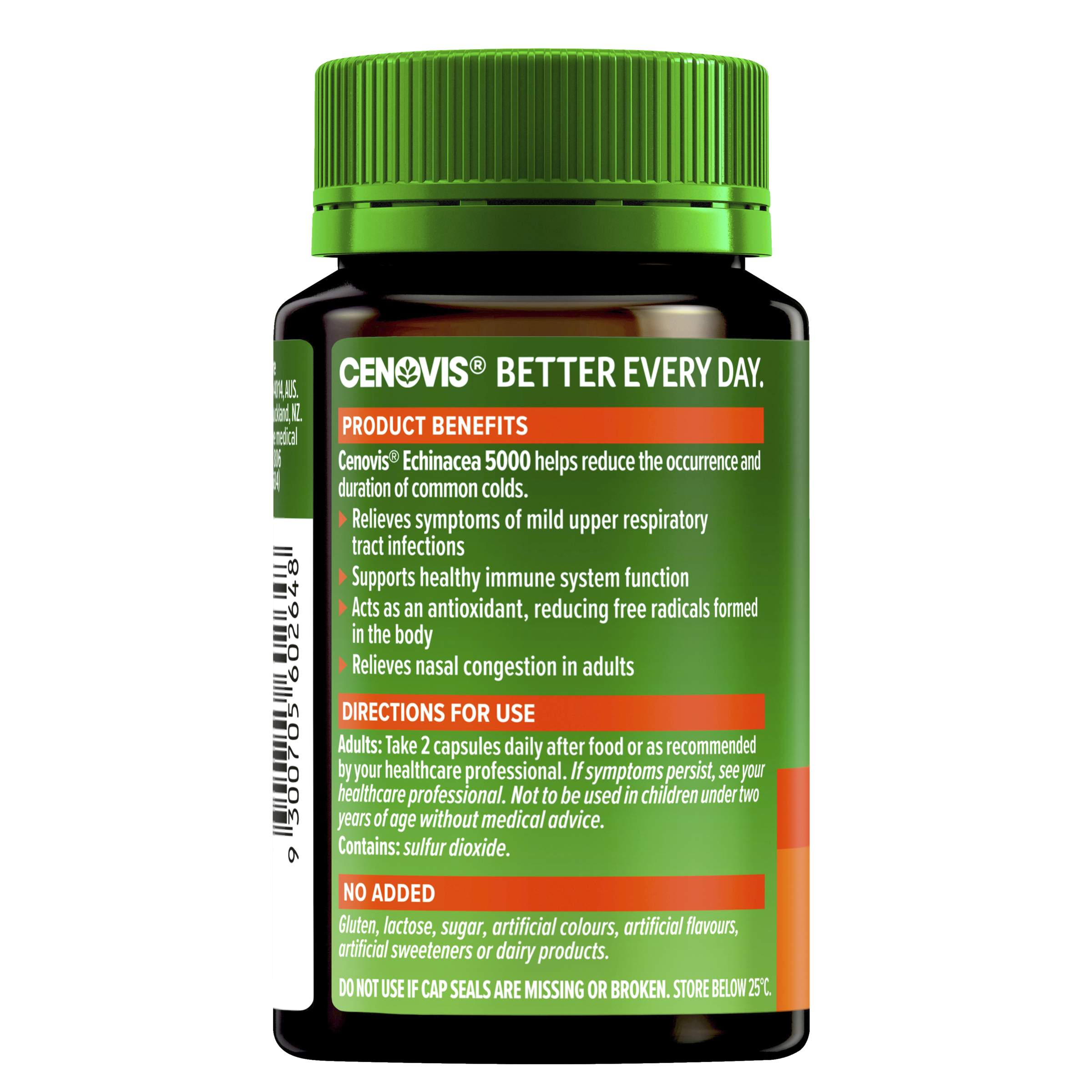 CENOVIS ECHINACEA 5000 60 CAPSULES - Image 2