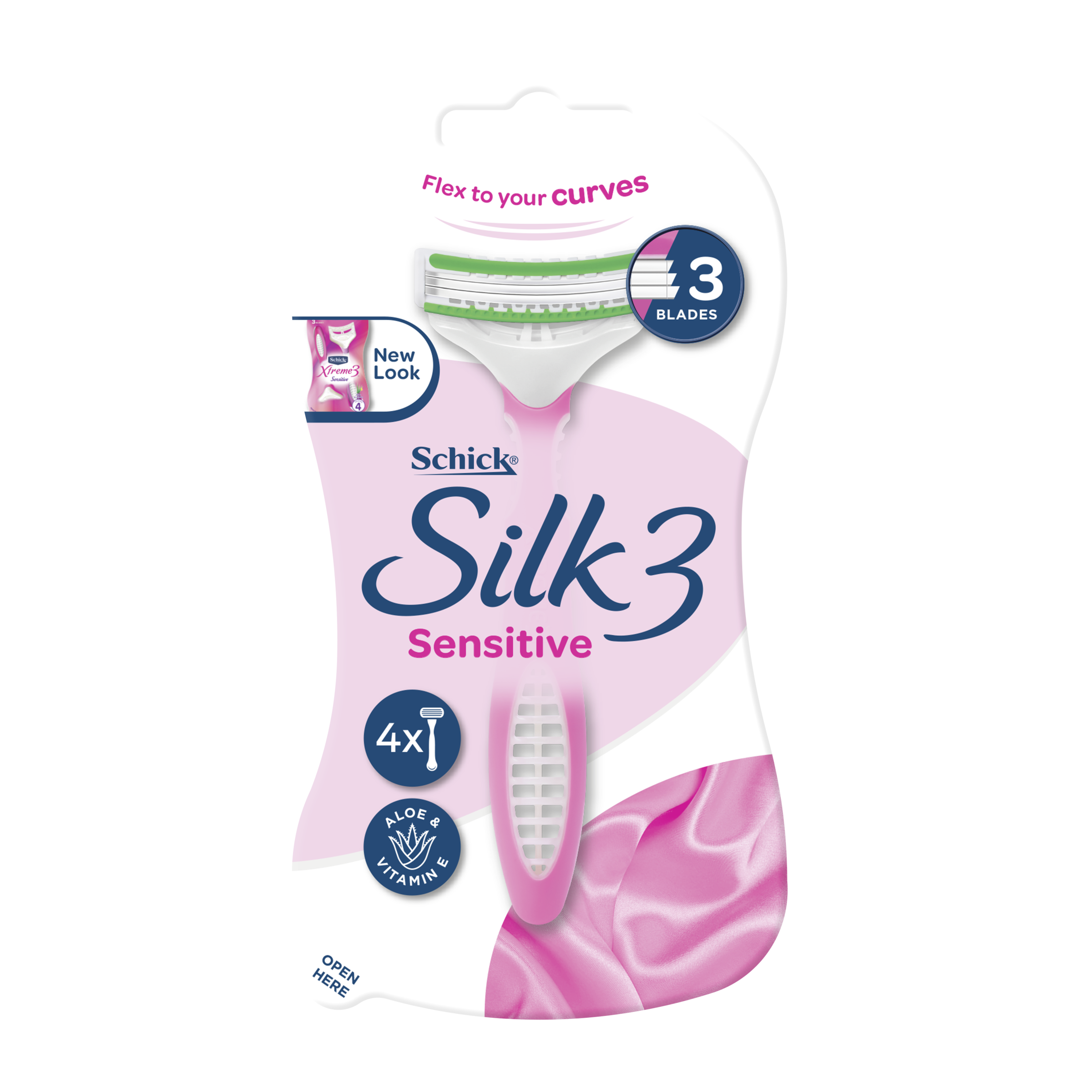 SCHICK XTREME 3 SENSITIVE DISPOSABLE RAZOR 4 PACK