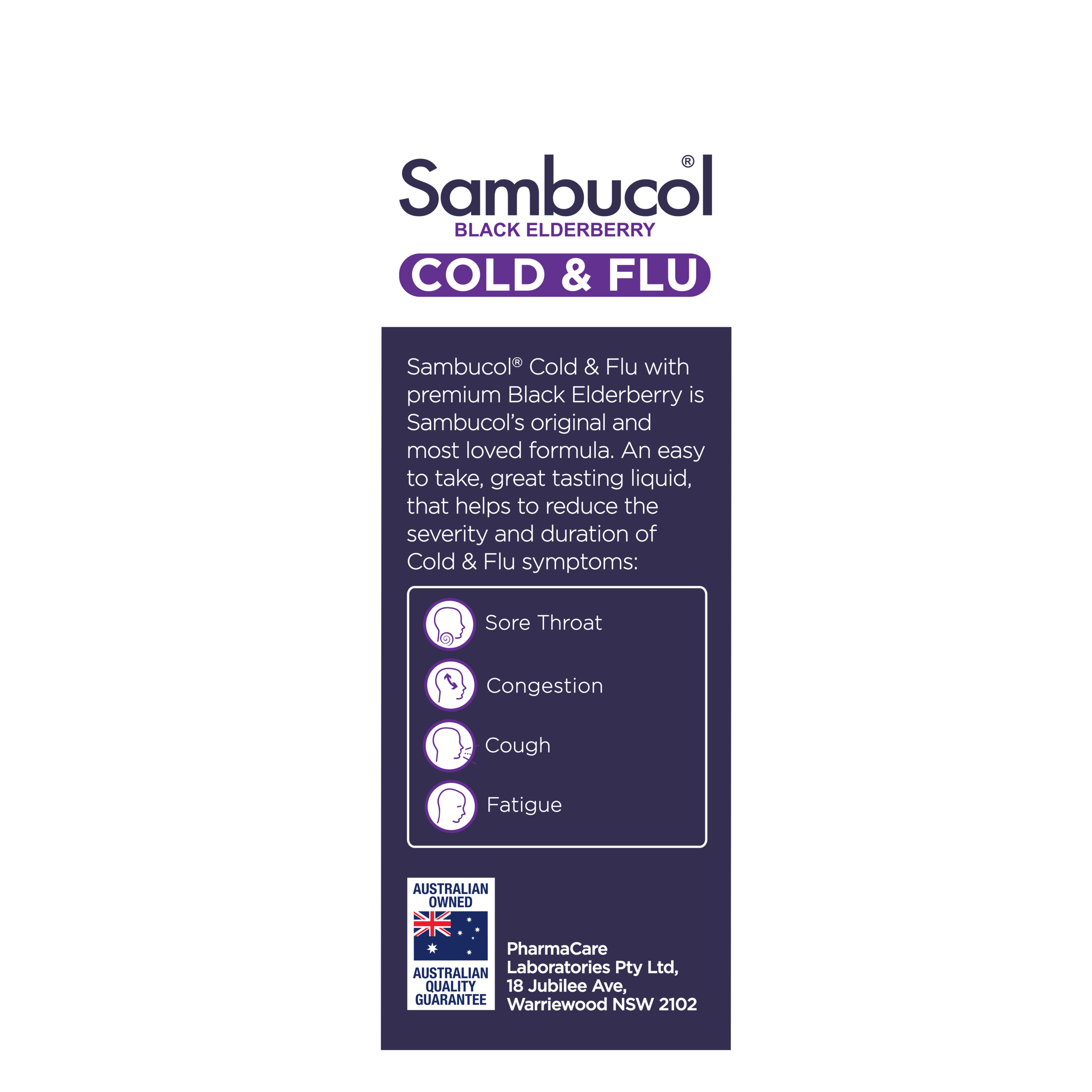 SAMBUCOL COLD & FLU LIQUID 120ML - Image 4