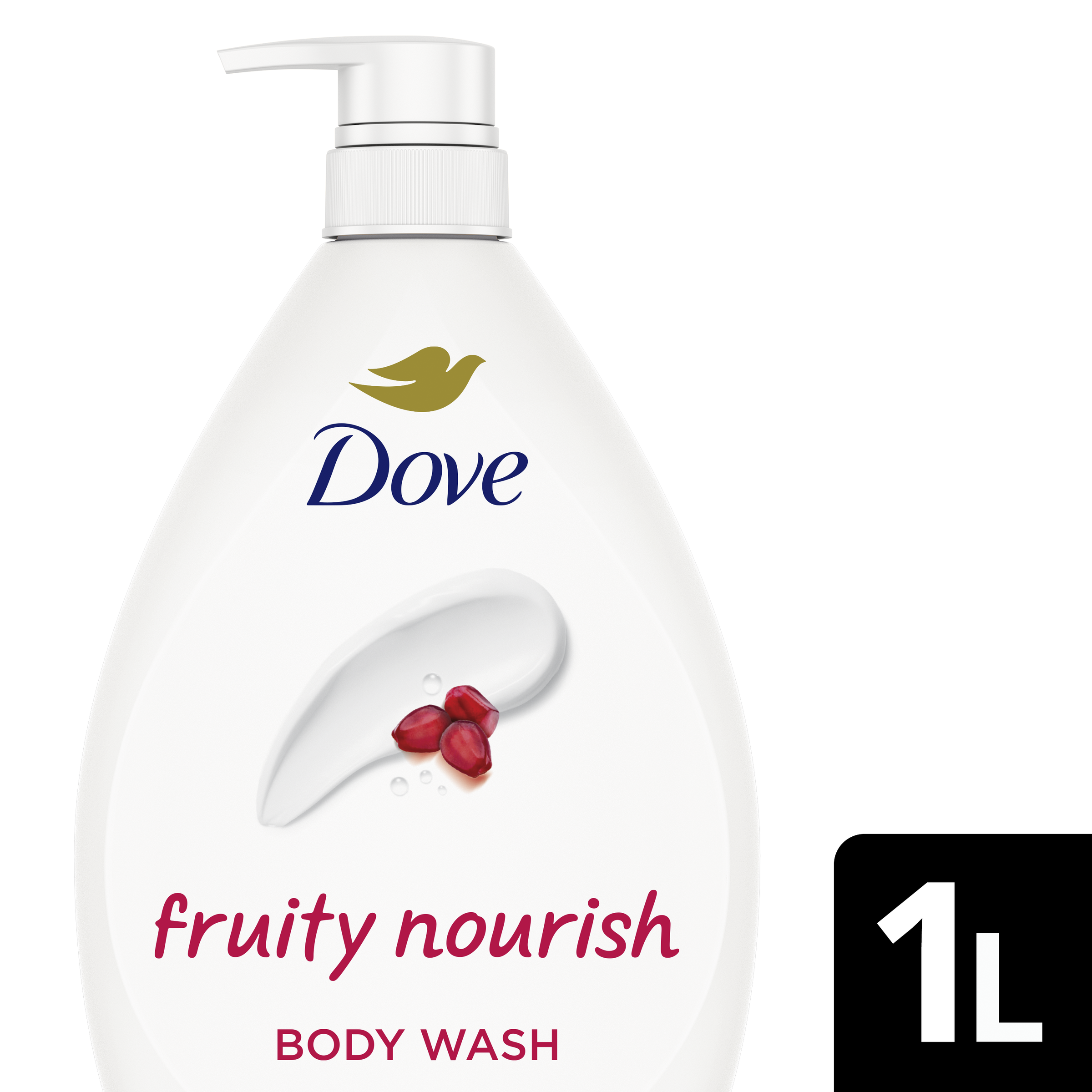 DOVE BODY WASH NOURISH POMEGRANATE & LEMON VERBENA 1 LITRE - Image 9