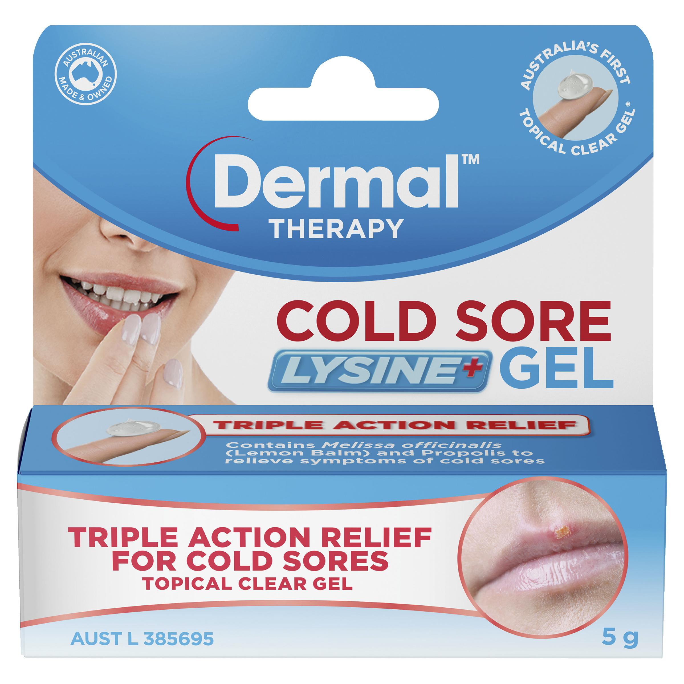 DERMAL THERAPY LYSEINE COLD SORE GEL 5G - Image 2