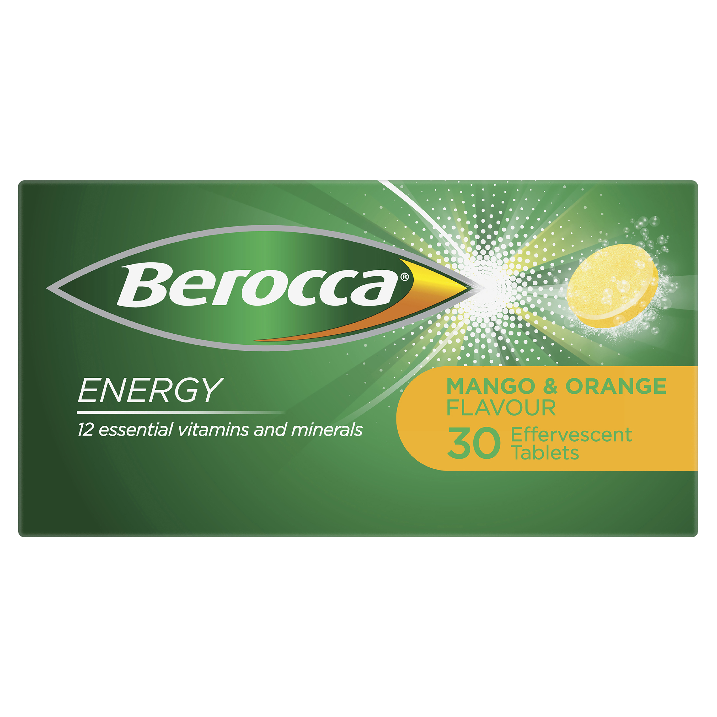 BEROCCA EFFERVESCENT MANGO AND ORANGE 30 TABLETS - Image 6