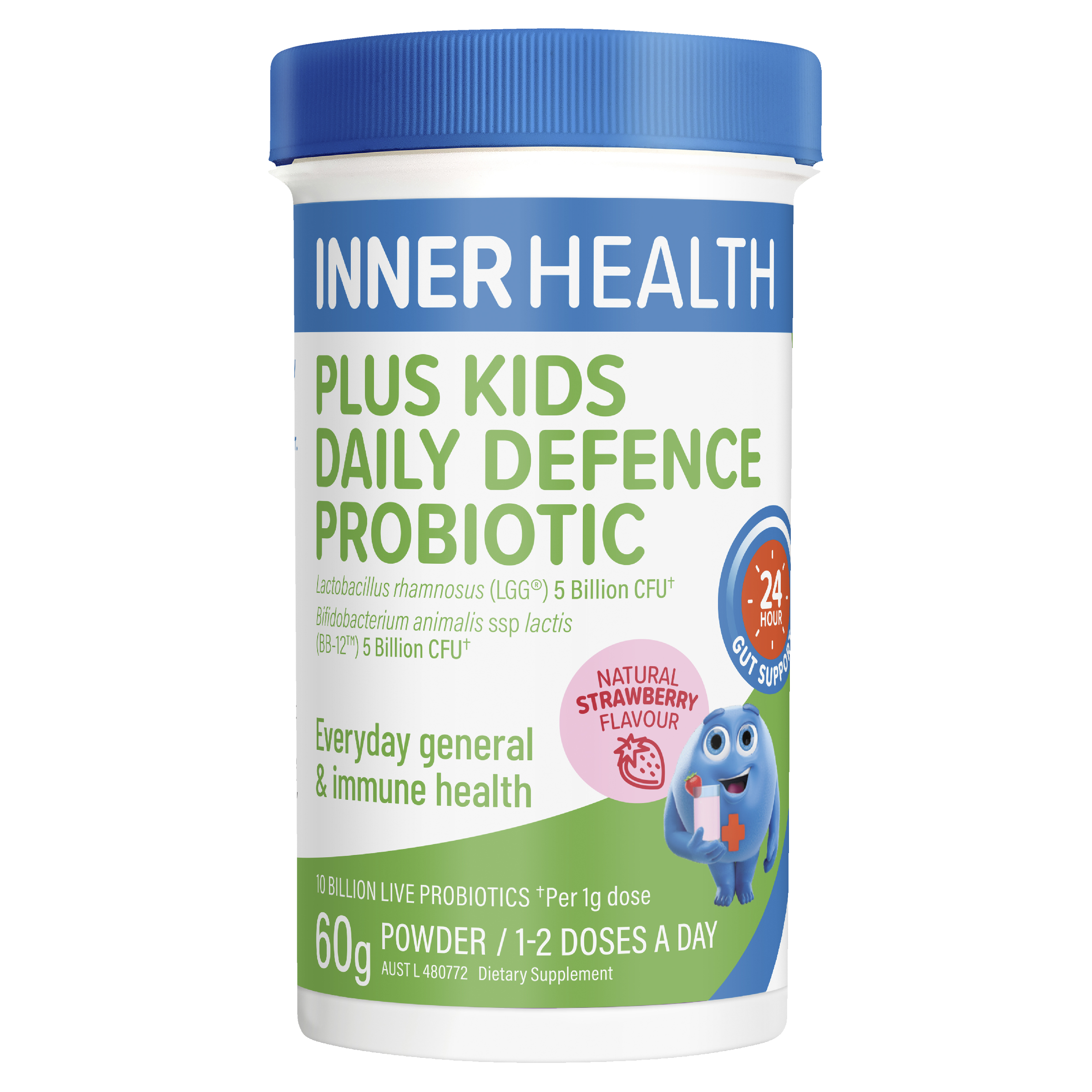 INNER HEALTH PLUS KIDS DAILY DEFENCE STRAWBERRY POWDER 60G