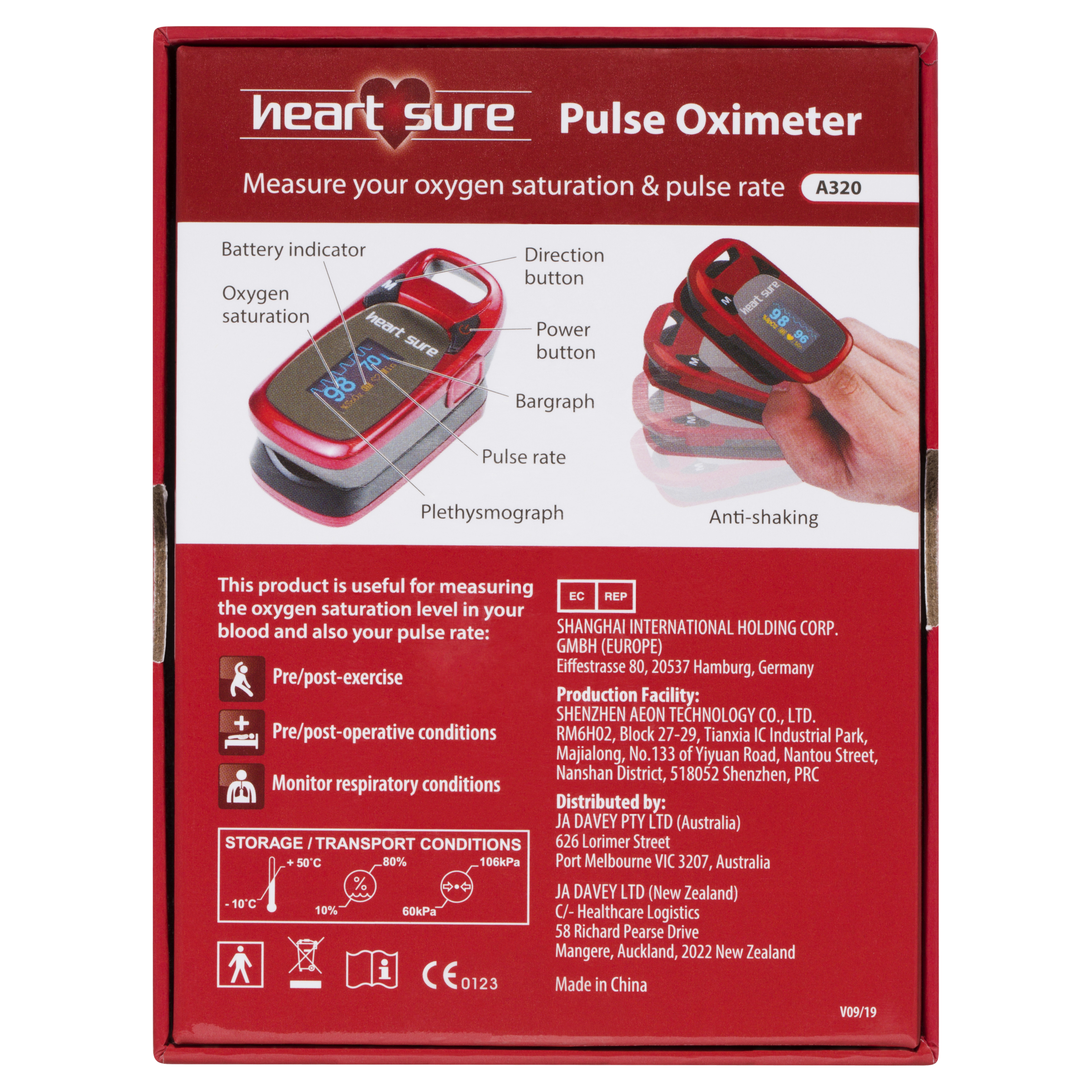 HEARTSURE PULSE OXIMETER A320 - Image 4