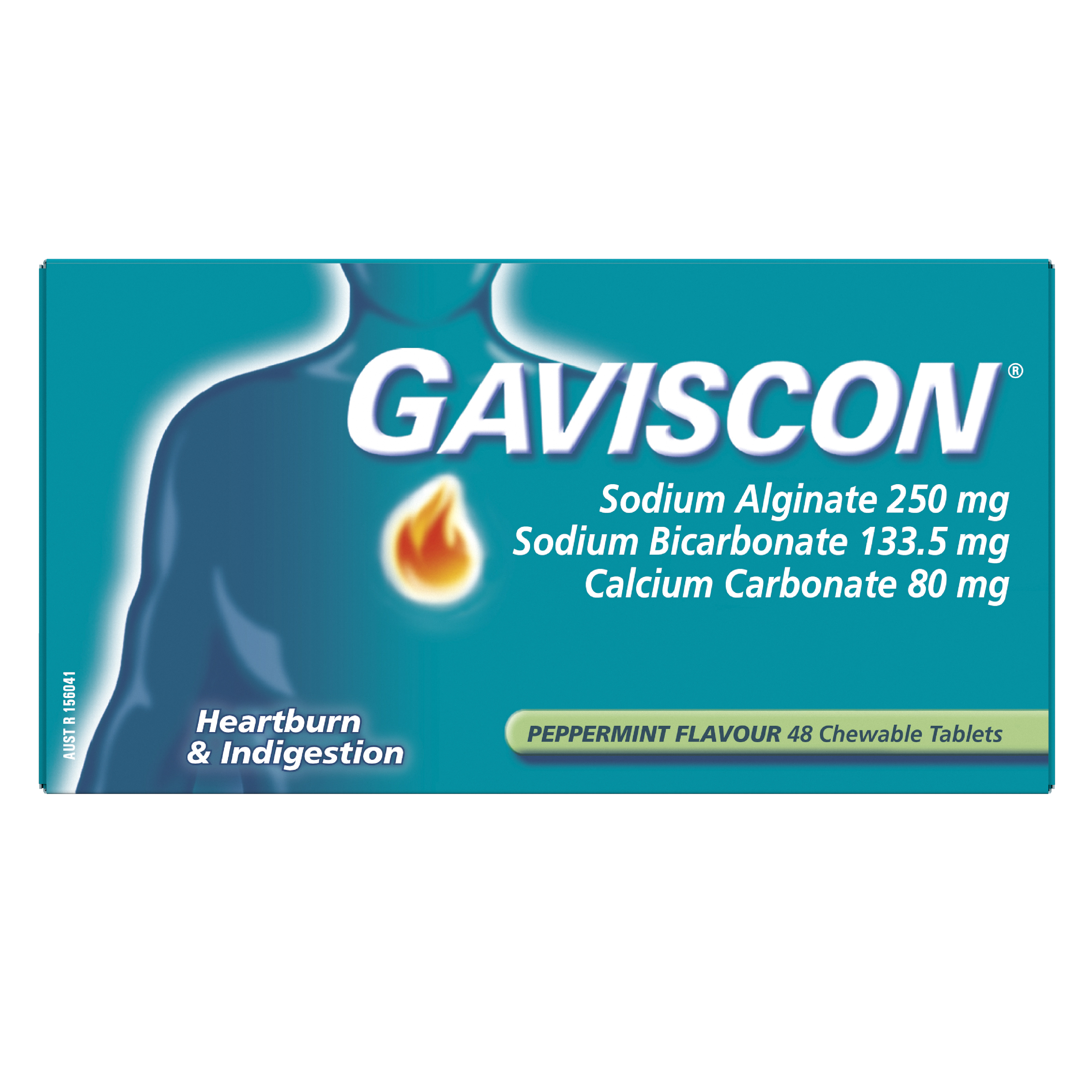 GAVISCON PEPPERMINT 48 TABLETS - Image 2