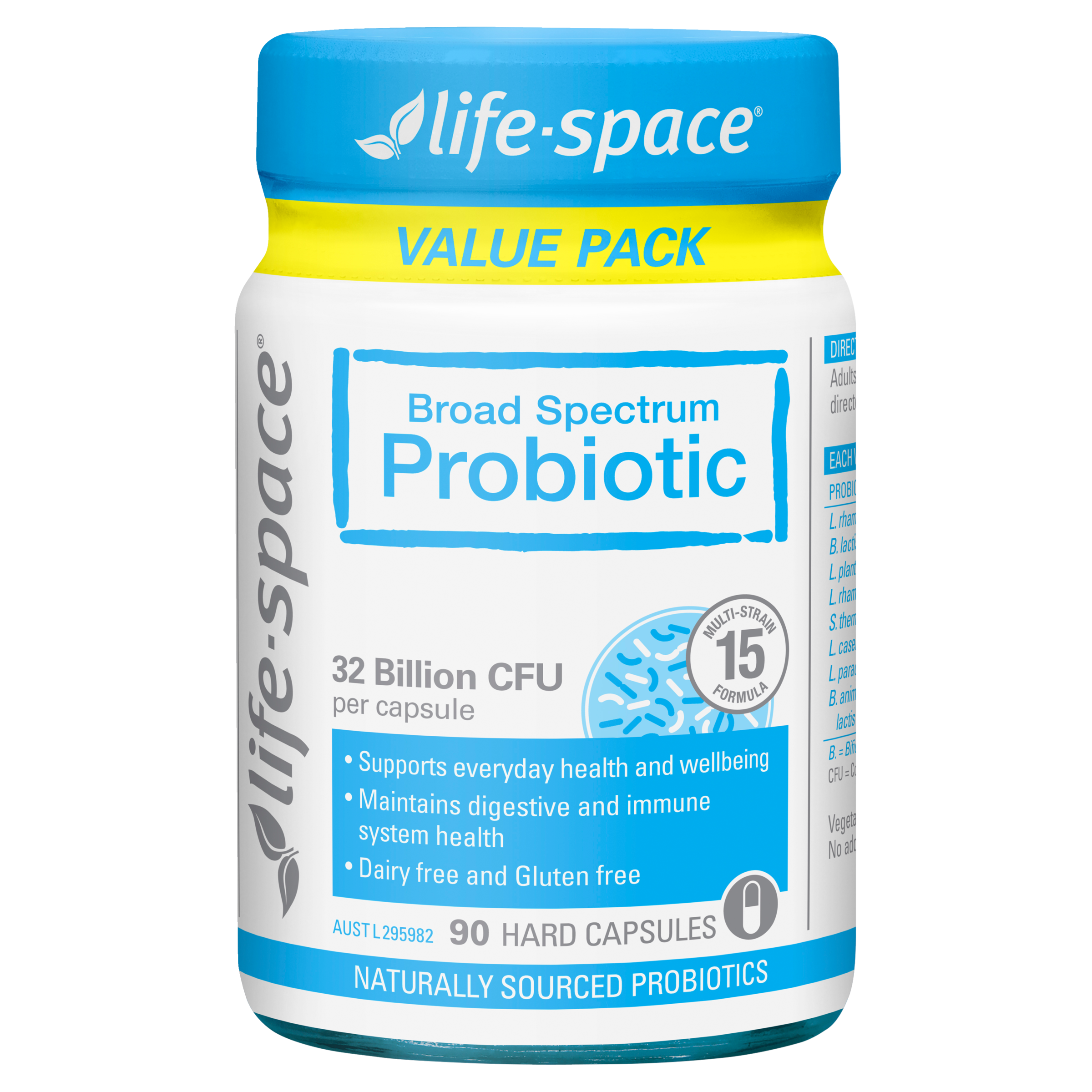 LIFE-SPACE BROAD SPECTRUM PROBIOTIC ADVANCED 90 CAPSULES