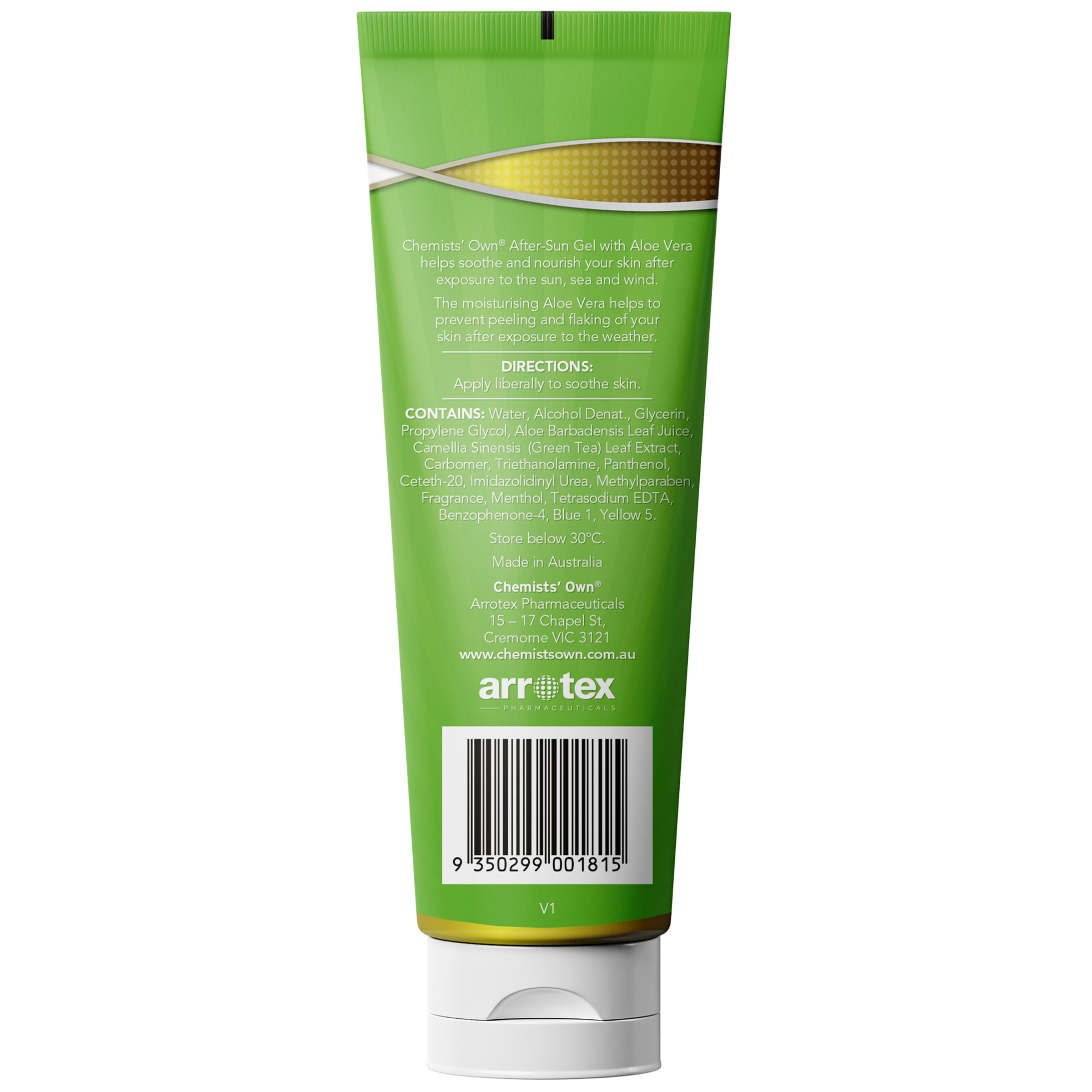 CHEMISTS OWN AFTER-SUN GEL WITH ALOE VERA GEL 125G - Image 2