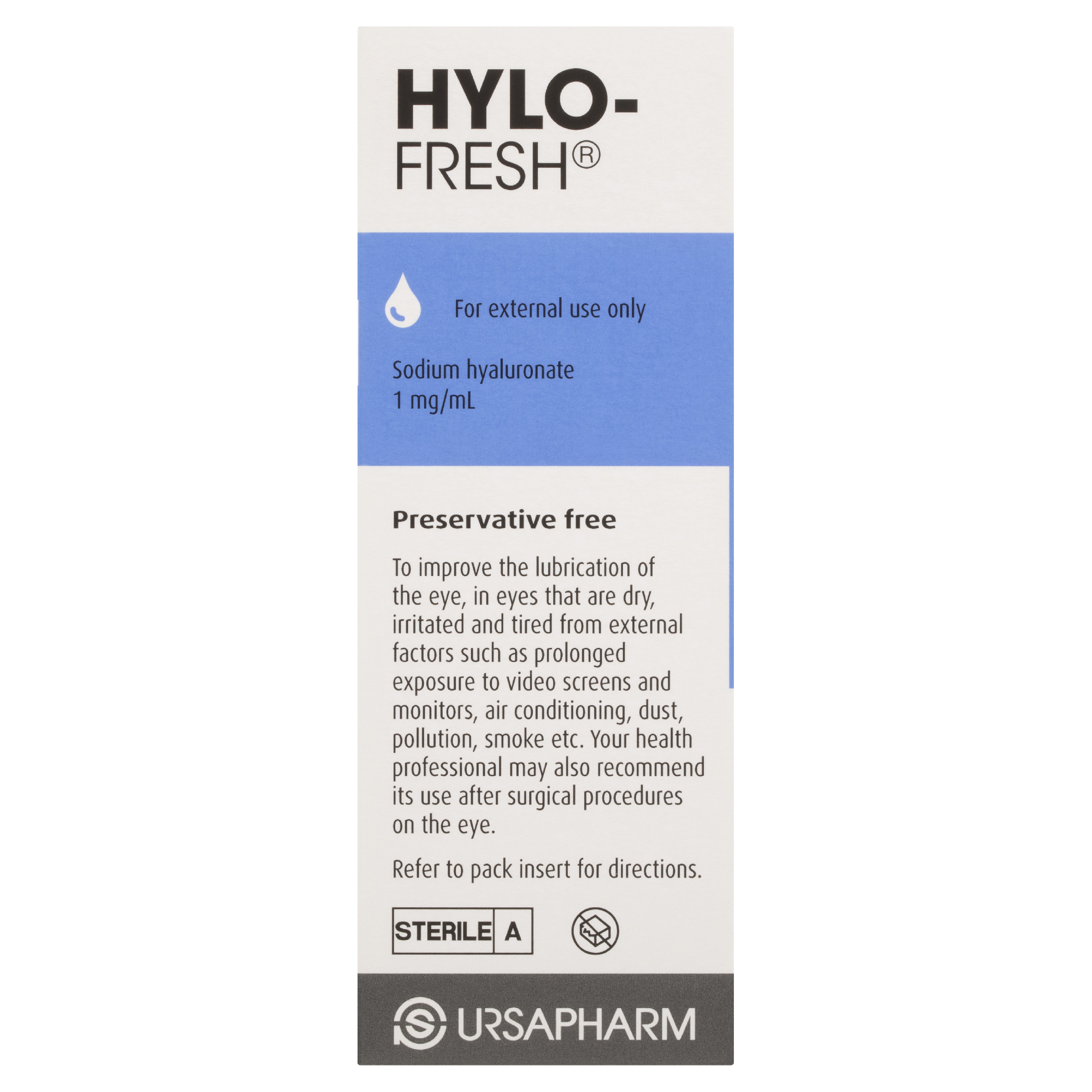HYLO FRESH LUBRICANT EYE DROPS 10ML - Image 6
