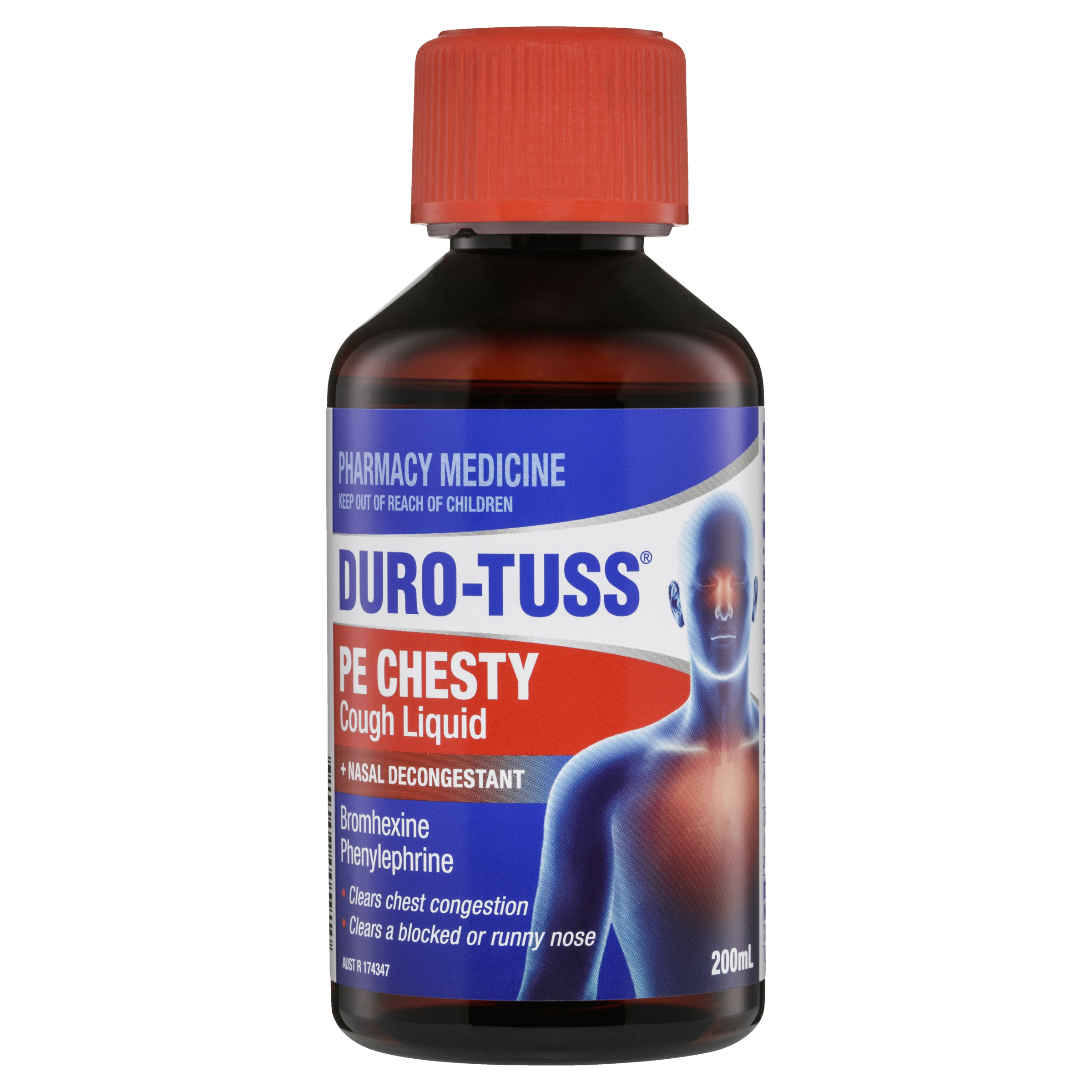 DURO-TUSS PE CHESTY PLUS DECONGESTANT LIQUID 200ML