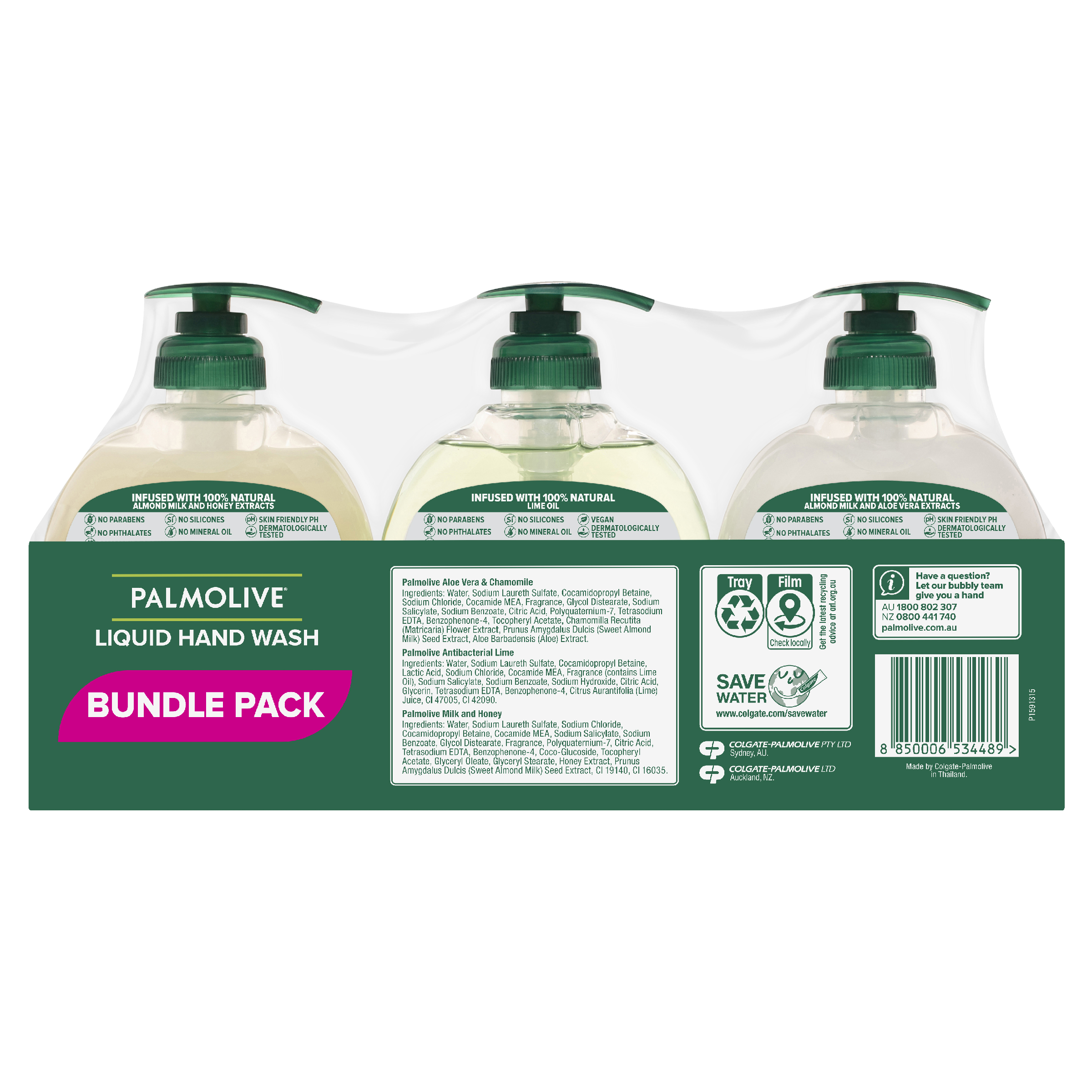 PALMOLIVE HANDWASH 250ML 3 PACK - Image 2