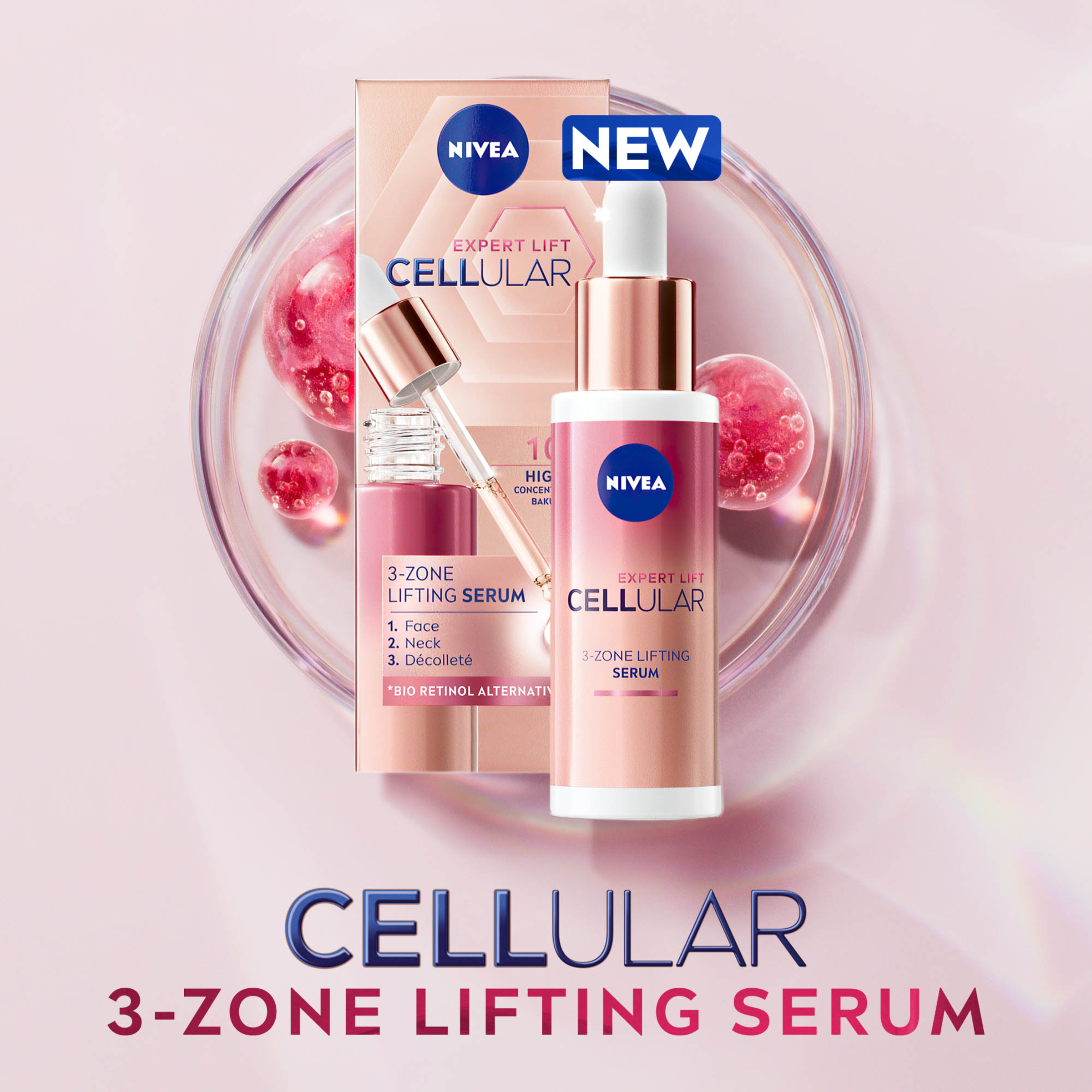 NIVEA CELLULAR EXPERT LIFT 3-ZONE SERUM 30ML - Image 5