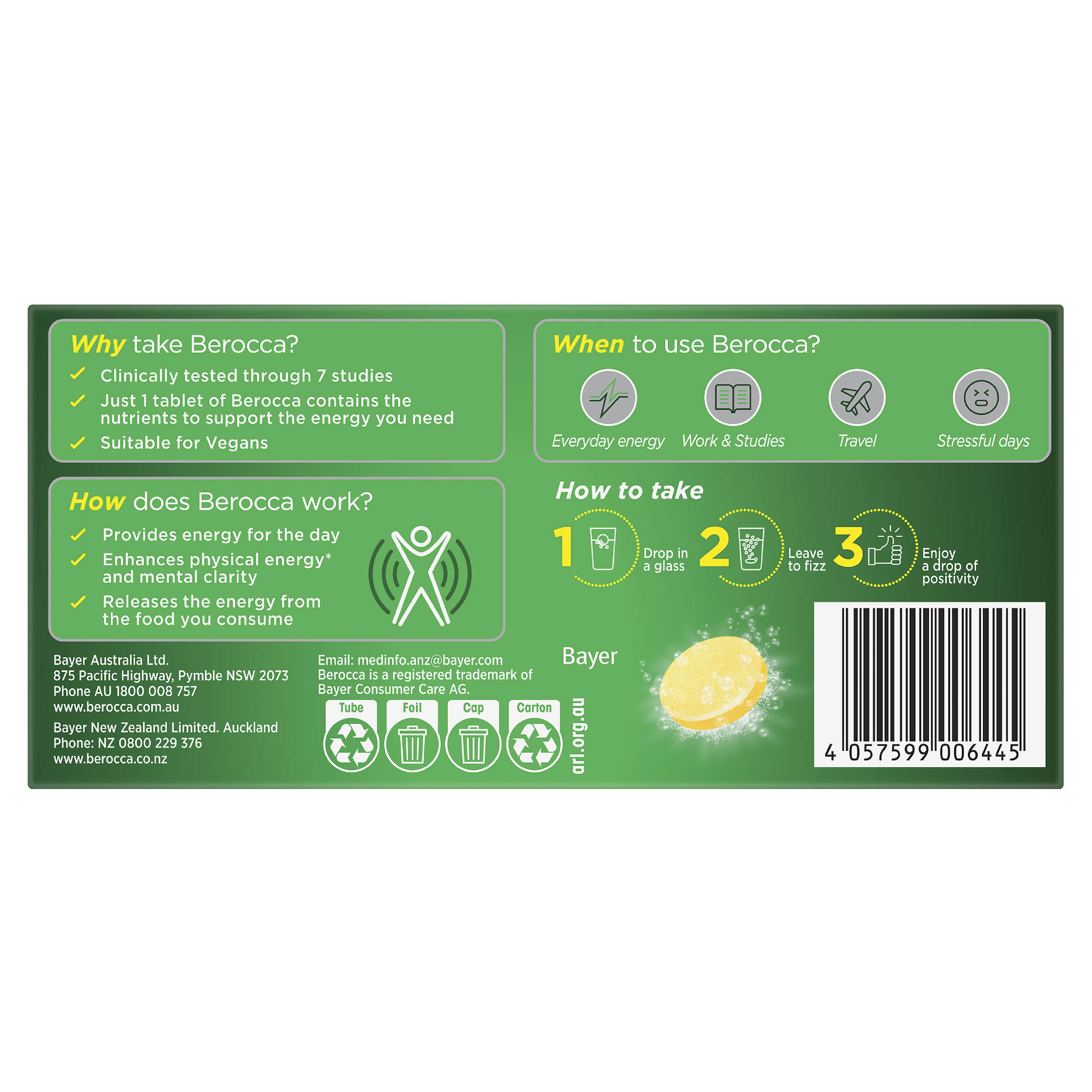 BEROCCA EFFERVESCENT MANGO AND ORANGE 30 TABLETS - Image 4