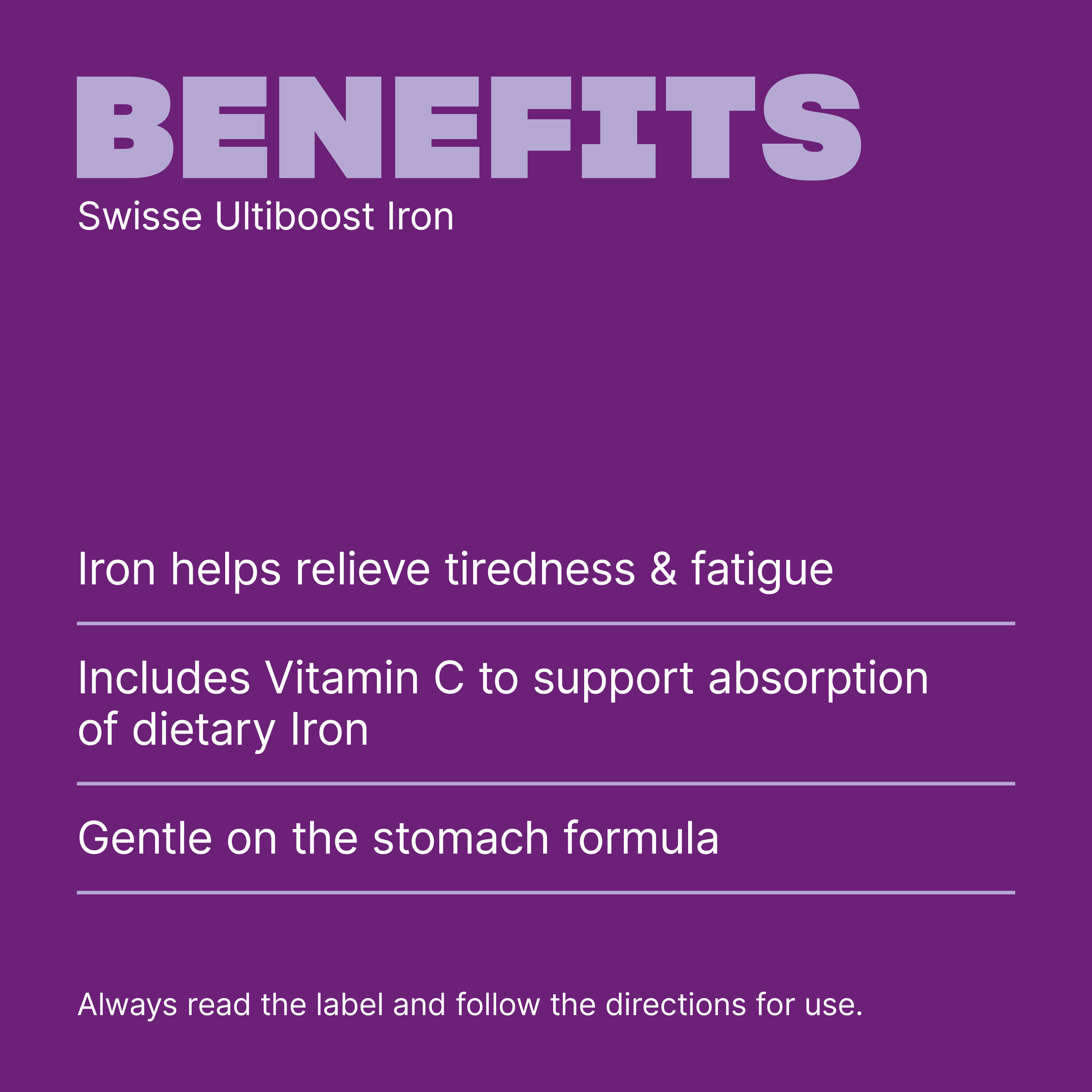 SWISSE ULTIBOOST IRON TABLETS 30 - Image 3