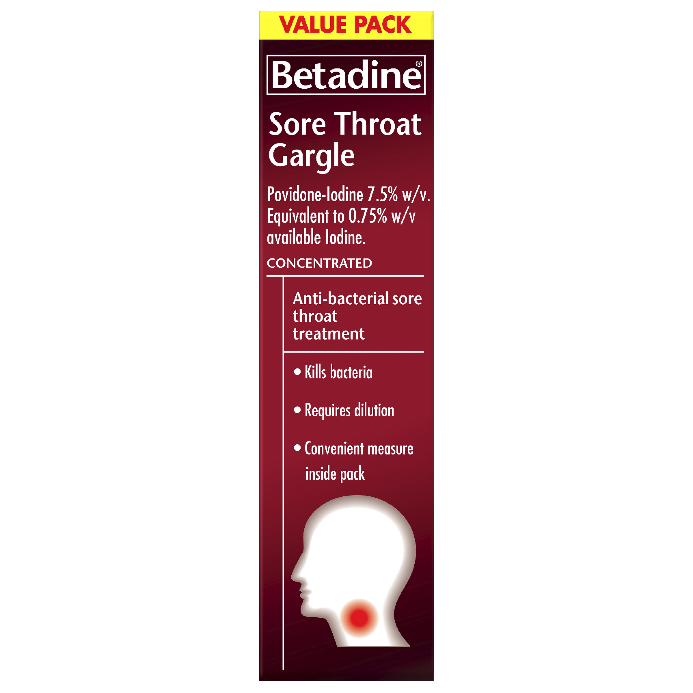 BETADINE SORE THROAT GARGLE CONCENTRATE VALUE PACK 40ML - Image 4