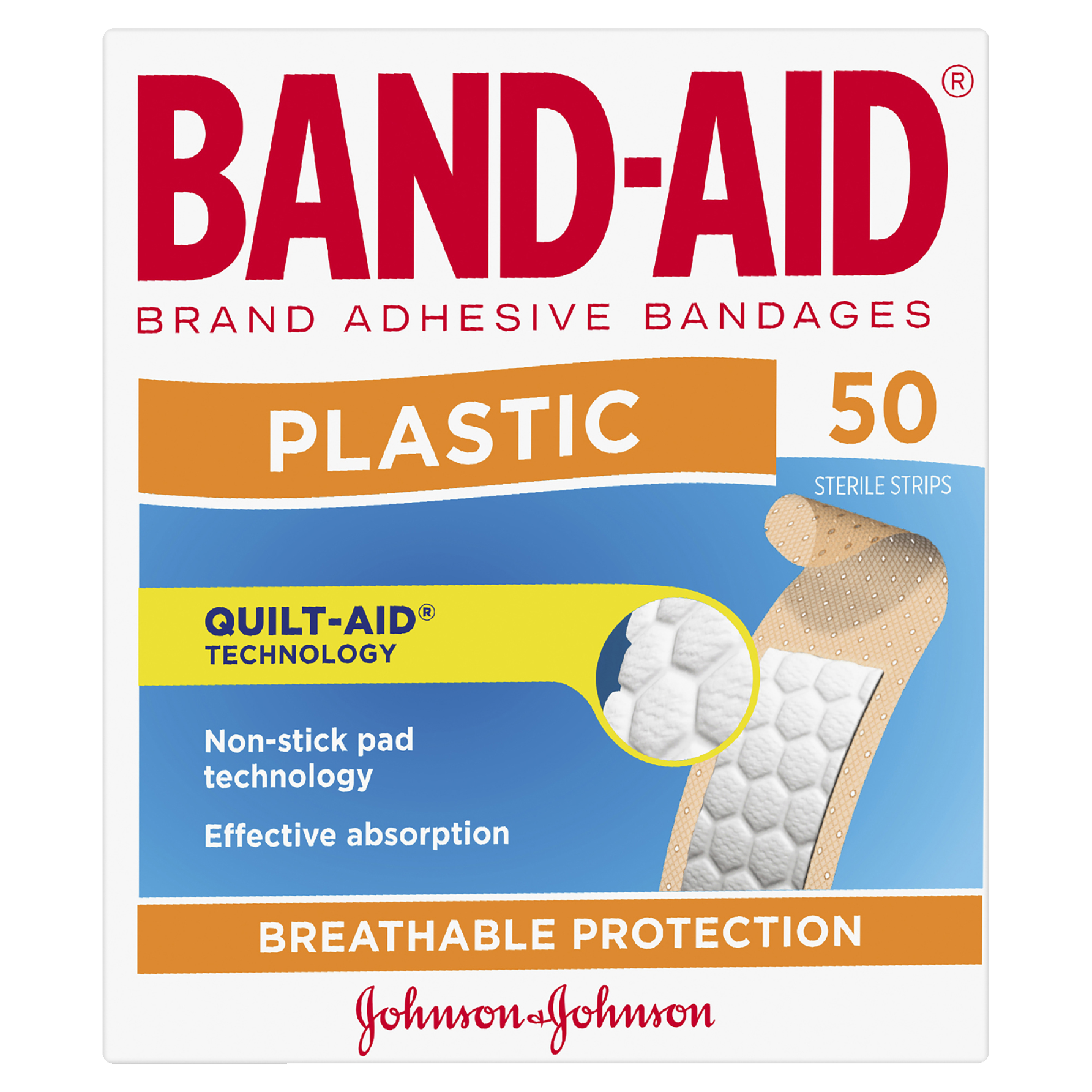 BAND-AID PLASTIC STRIPS 50 PACK - Image 2