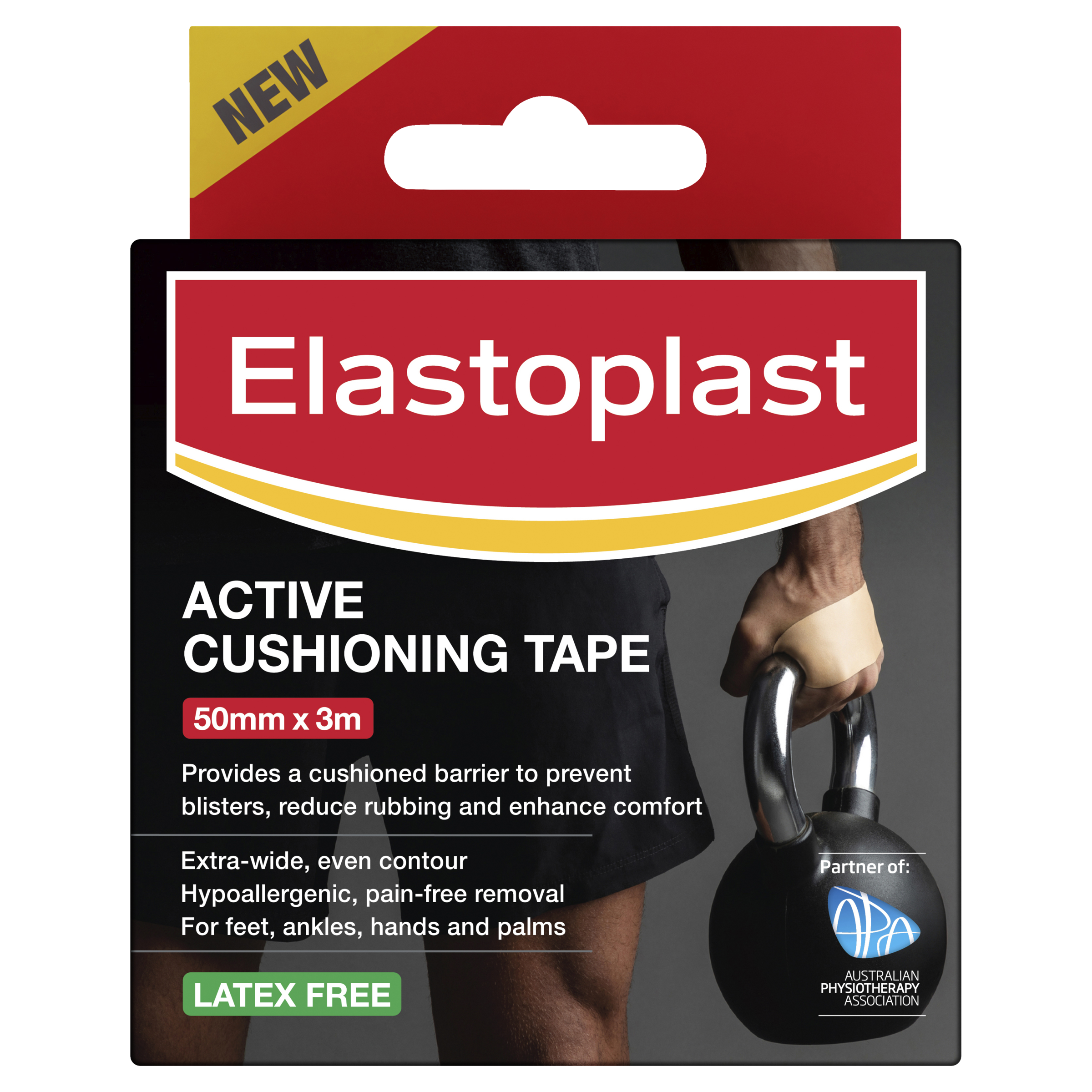 ELASTOPLAST ACTIVE CUSHIONING TAPE 50MM X 3M