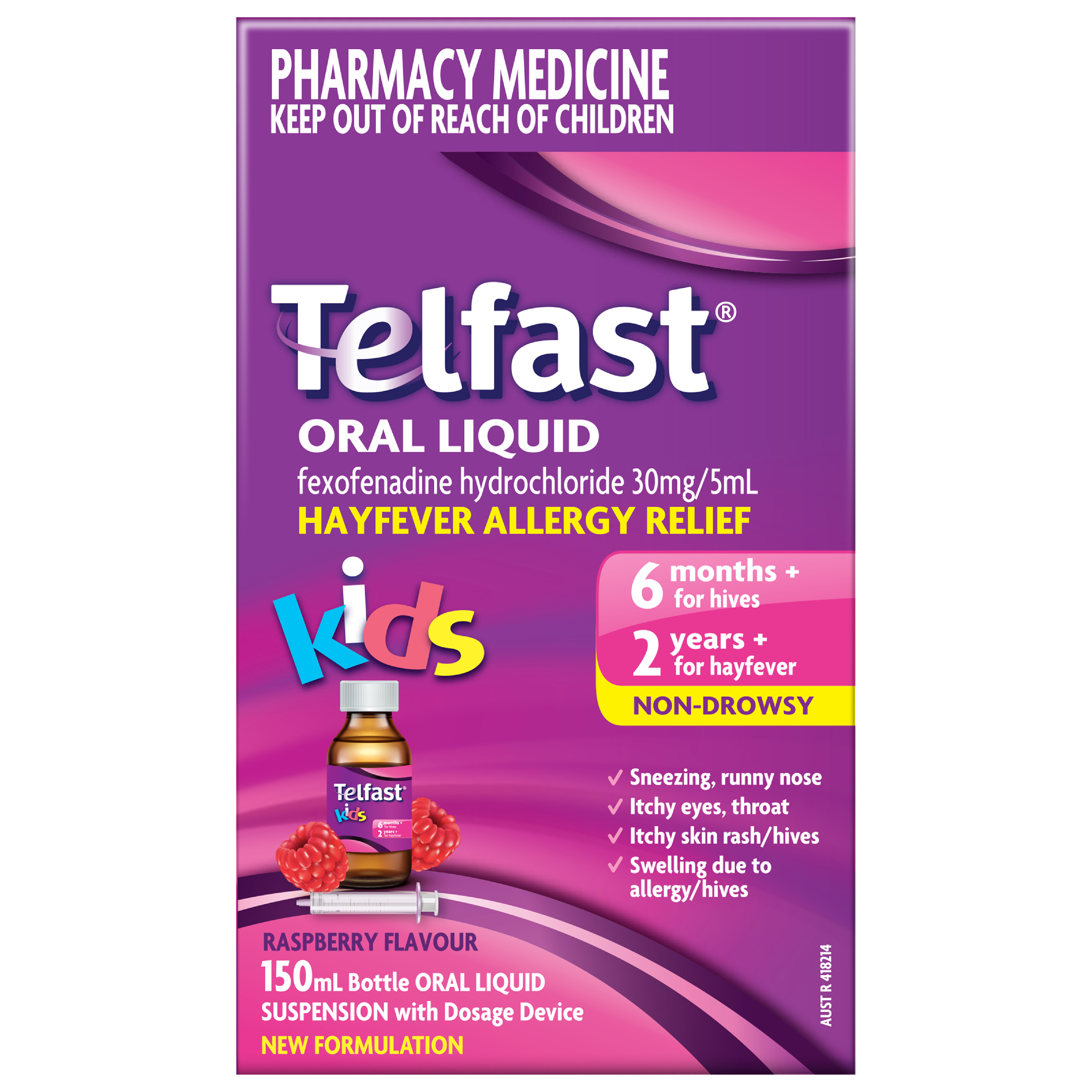 TELFAST KIDS LIQUID PARABEN FREE 150ML