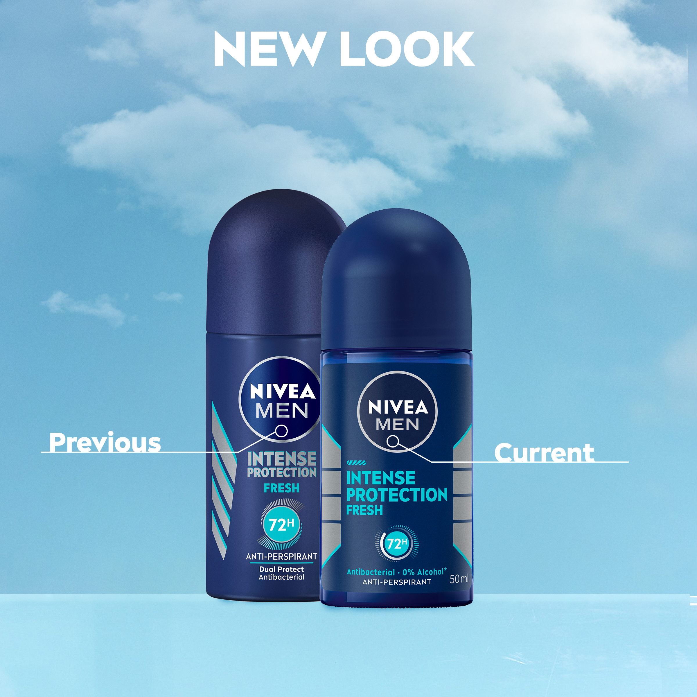 NIVEA MEN ANTIPERSPIRANT INTENSE PROTECTION FRESH 48H ROLL ON 50ML - Image 7