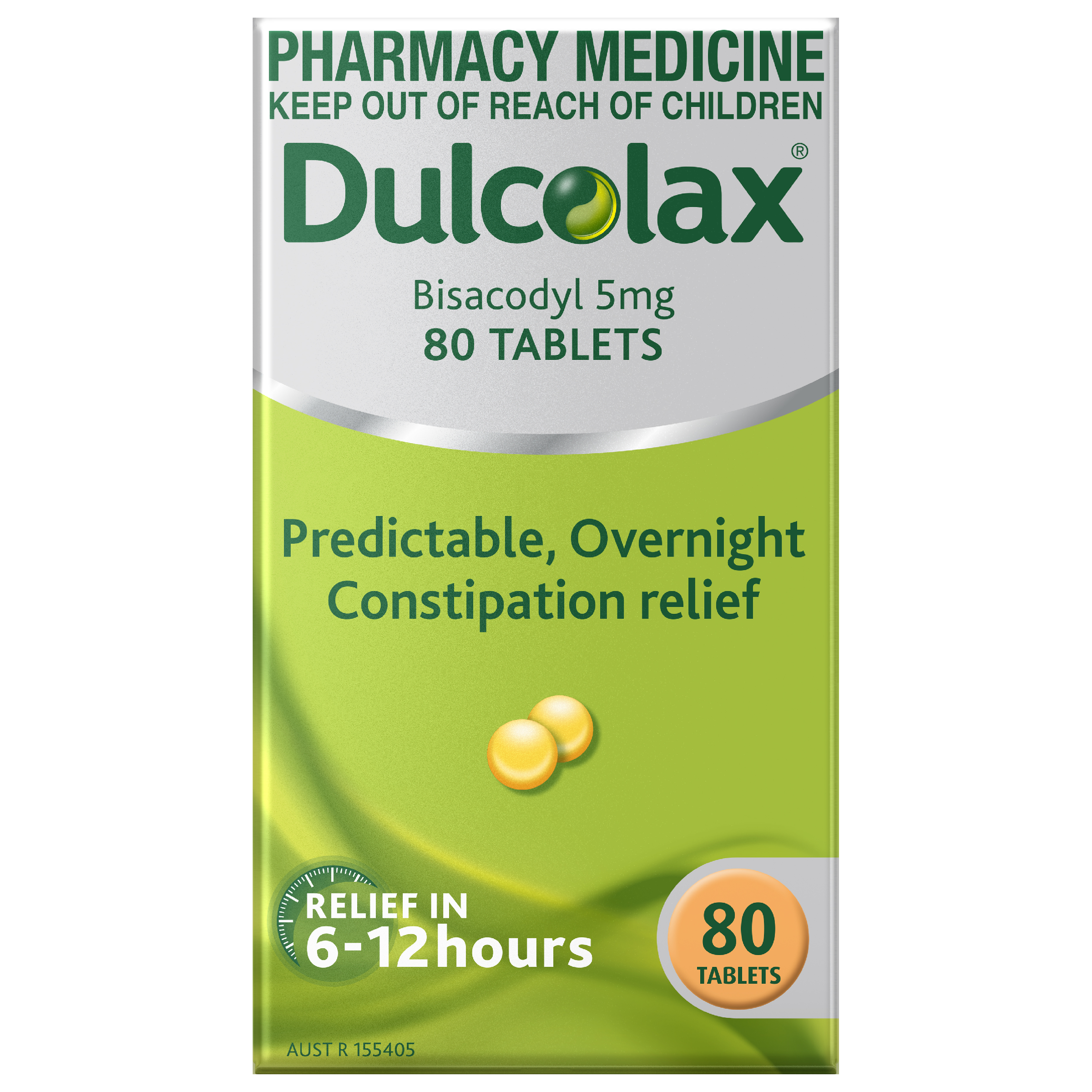 DULCOLAX CONSTIPATION RELIEF 5MG 80 TABLETS