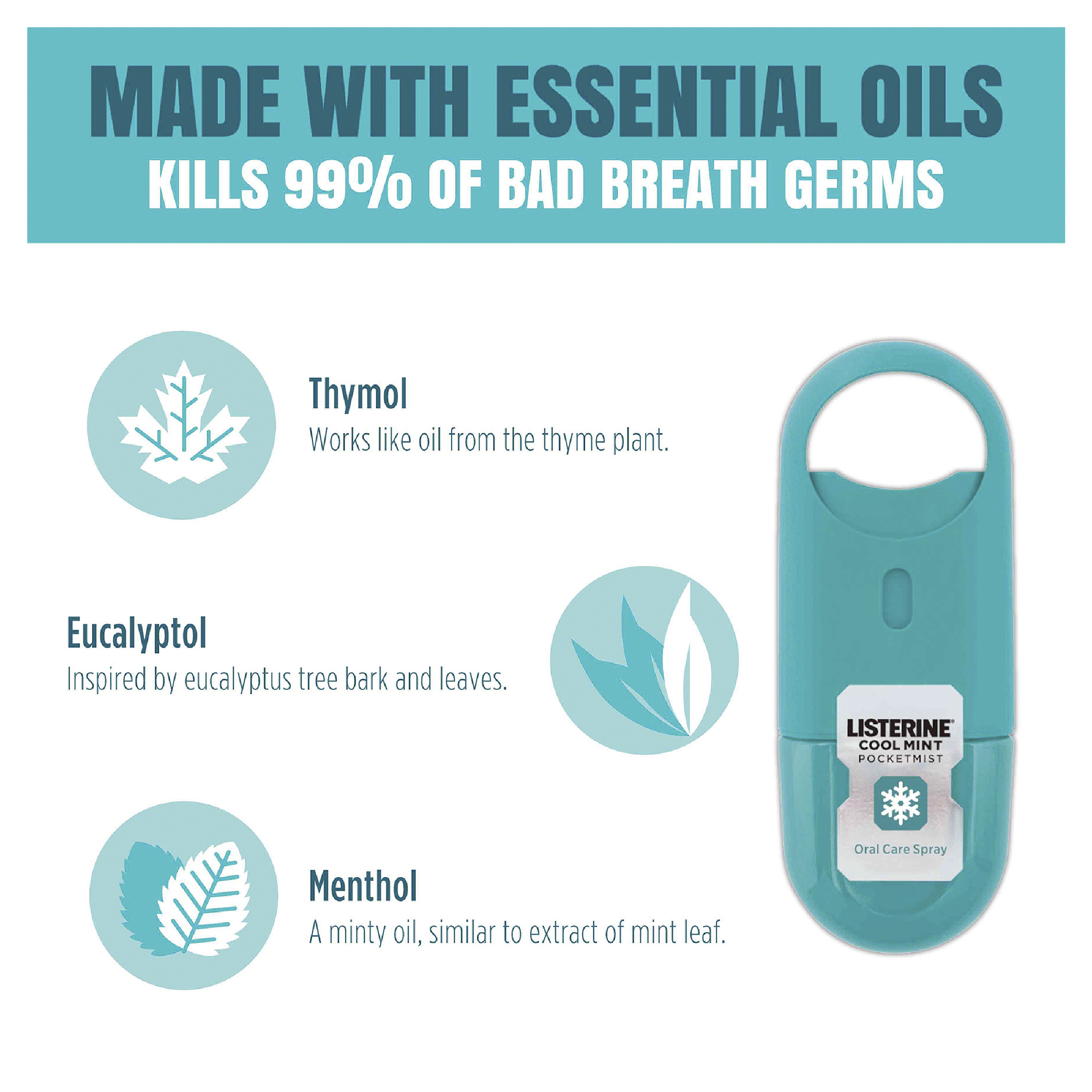 LISTERINE POCKETMIST COOL MINT SPRAY 140 PACK - Image 5