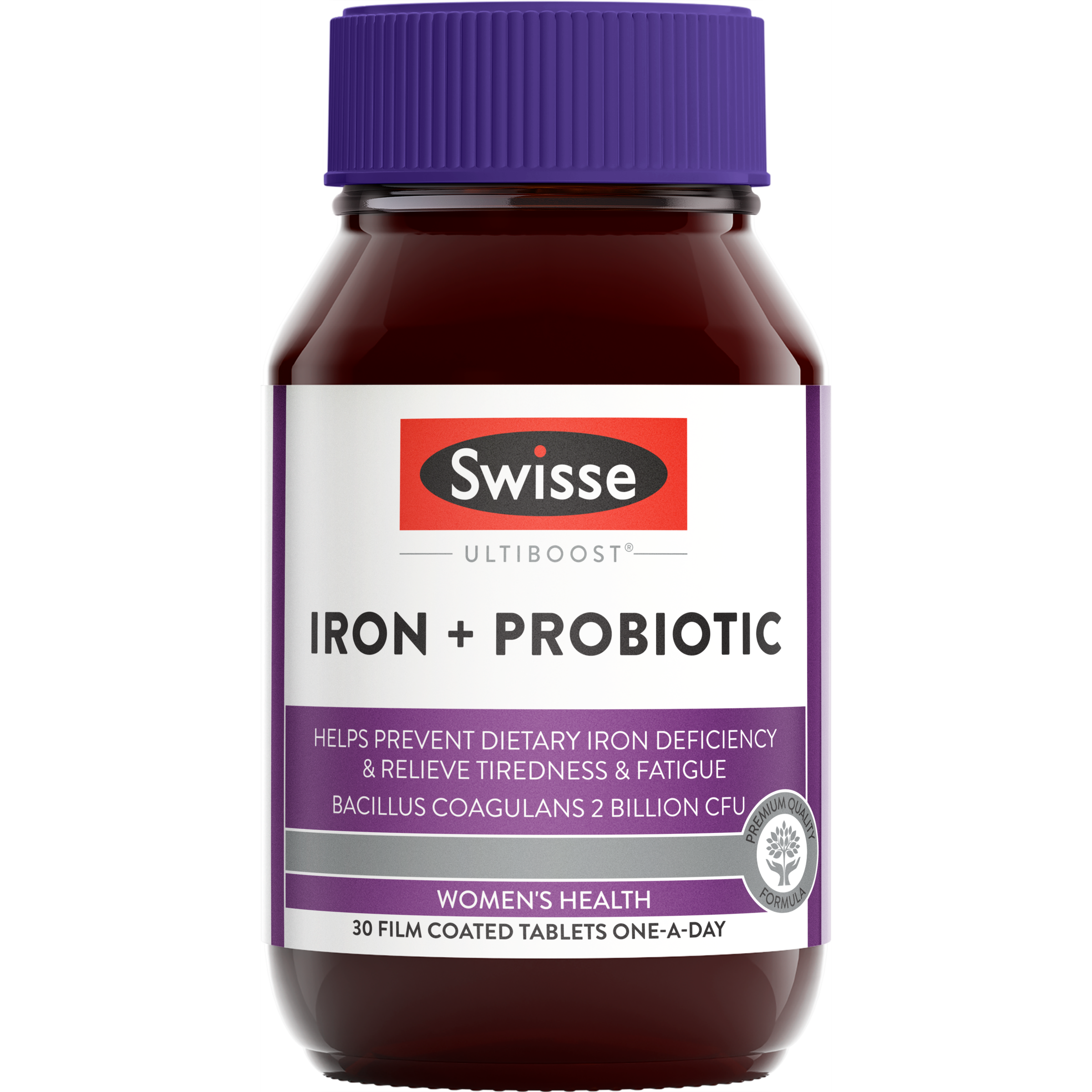 SWISSE ULTIBOOST IRON + PROBIOTIC 30 TABLETS