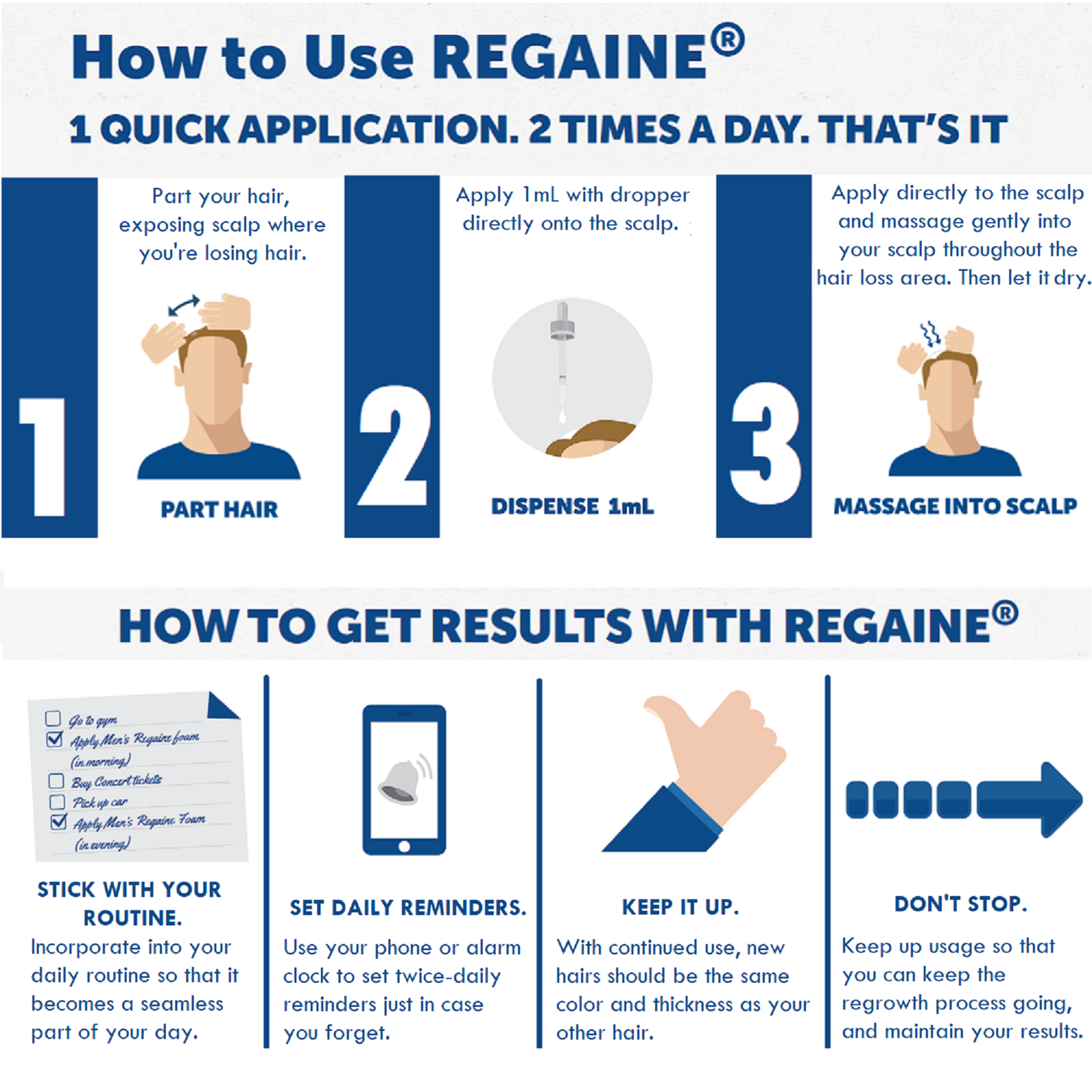 REGAINE MENS EXTRA STRENGTH TREATMENT SOLUTION 5% 60ML 4 PACK - Image 8