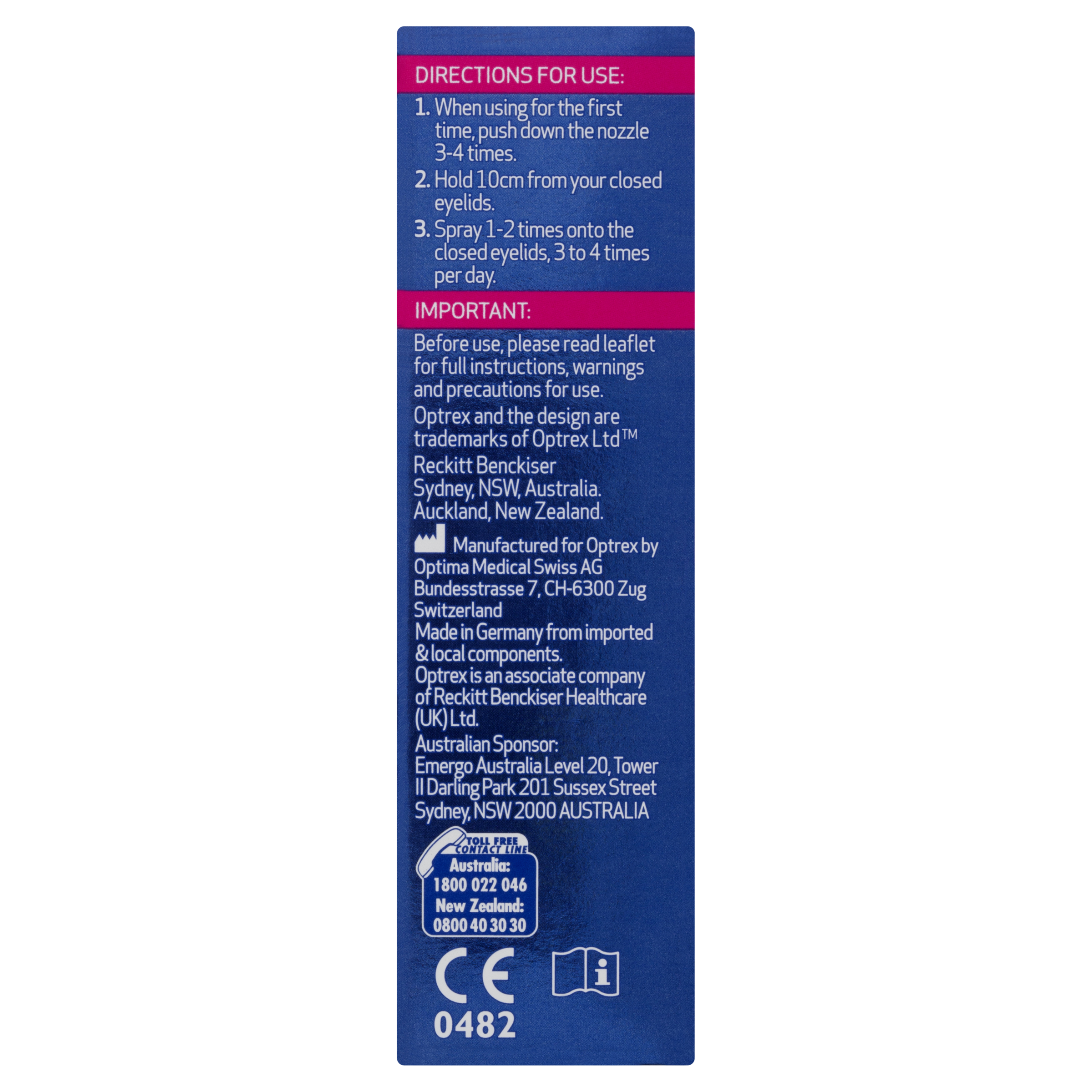 OPTREX ACTIMIST ADVANCE EYE SPRAY 10ML - Image 6
