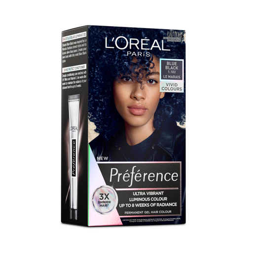 LOREAL PREFERENCE VIVIDS 1.102 BLUE BLACK