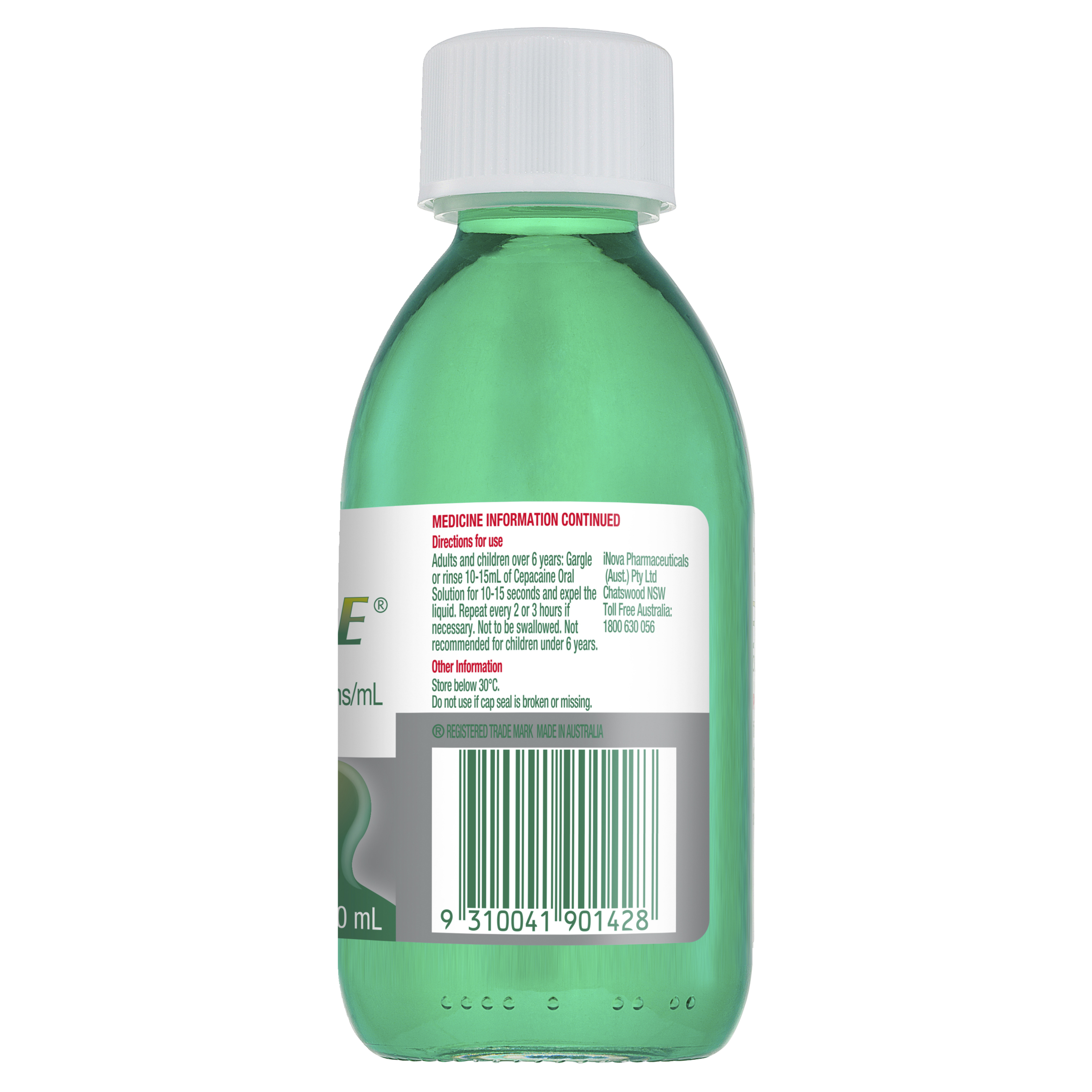 CEPACAINE ANTIBACTERIAL ORAL SOLUTION 200ML - Image 3