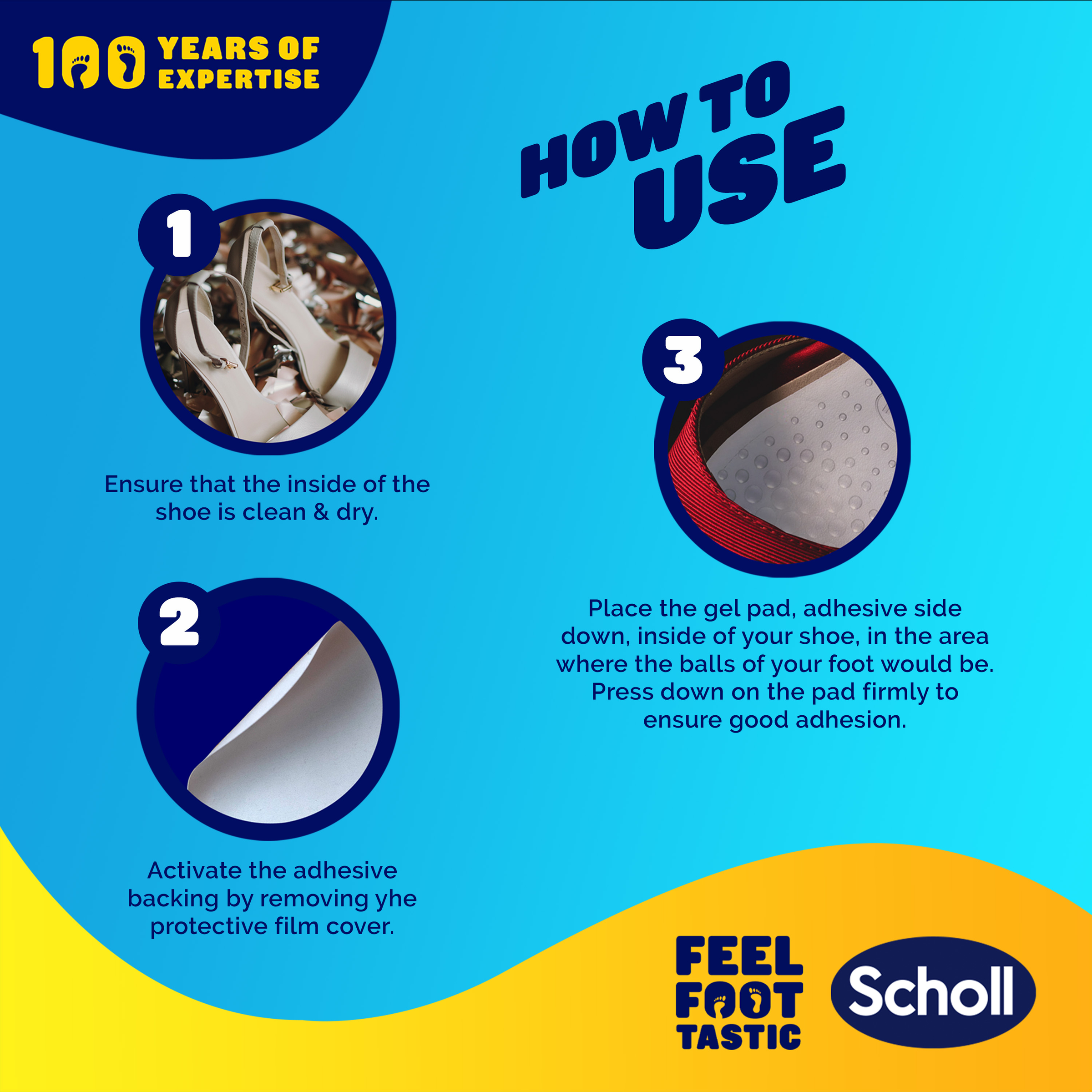 SCHOLL PARTY FEET GEL HEEL SHIELDS 1 PAIR - Image 7