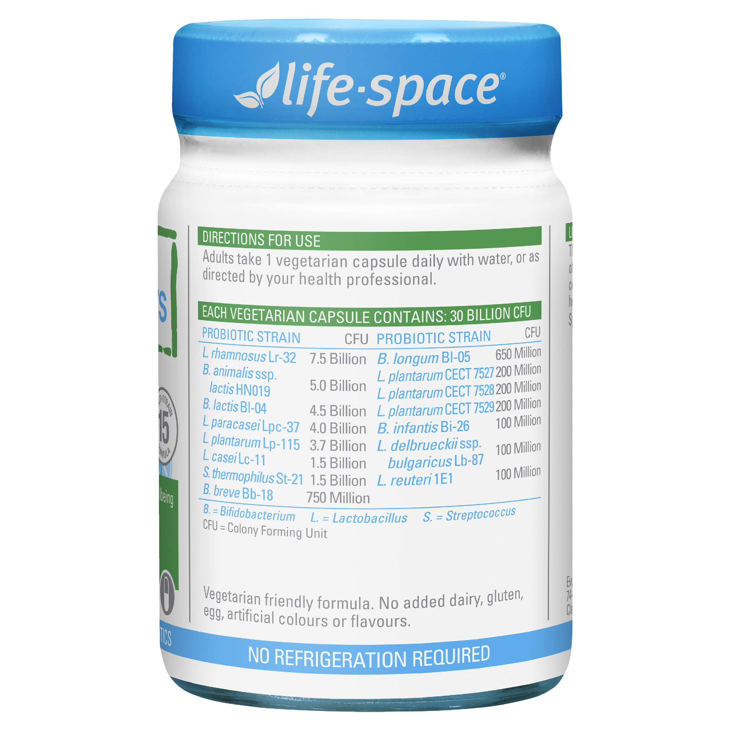 LIFE SPACE PROBIOTIC FOR 60+ YEARS 60 CAPSULES - Image 3