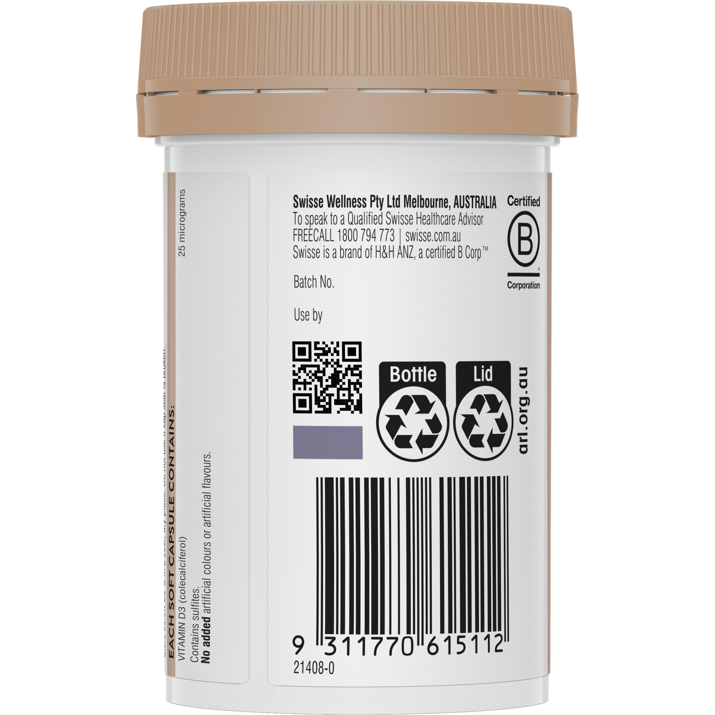 SWISSE ULTIBOOST VITAMIN D 250 CAPSULES - Image 4