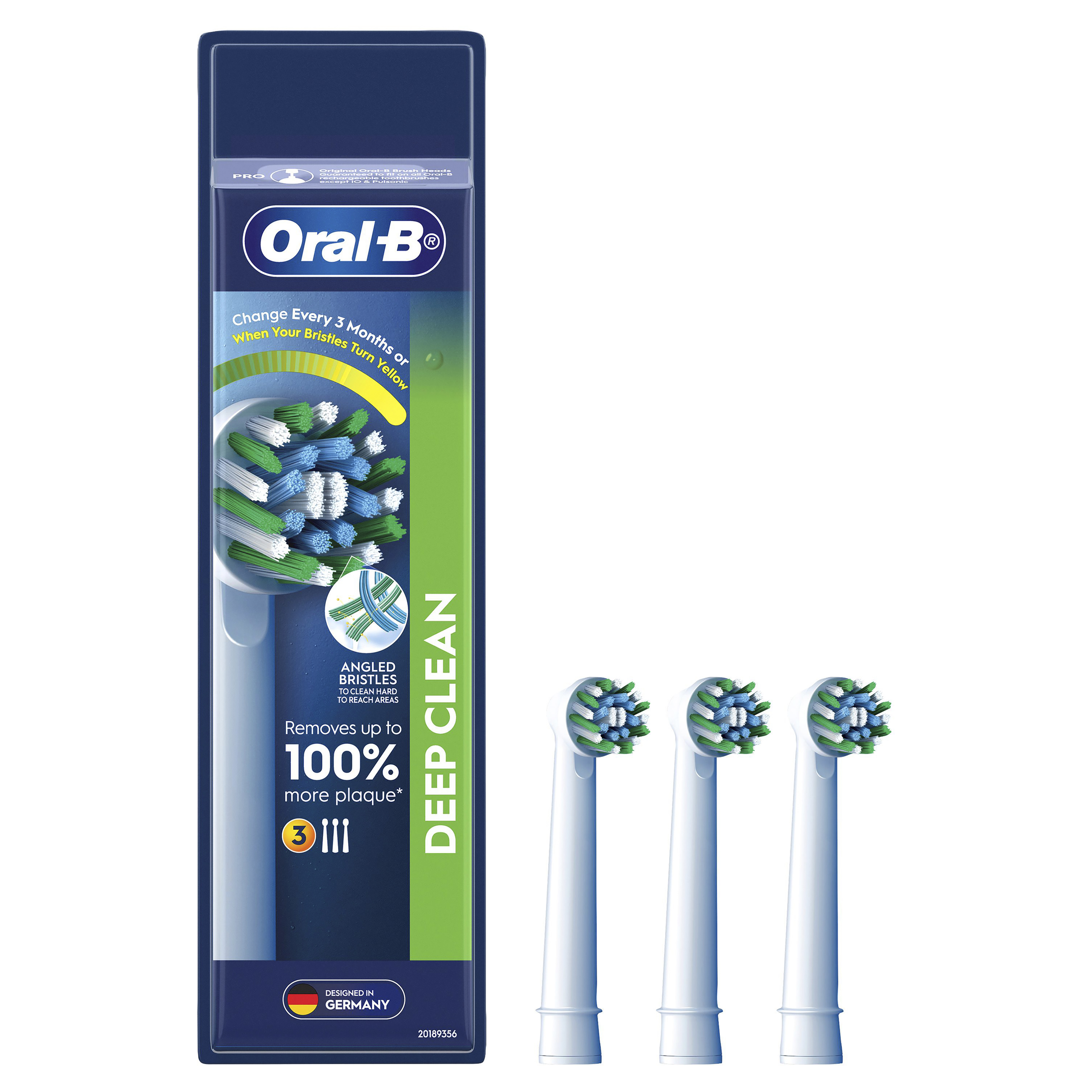 ORAL-B VITALITY+ POWER BRUSH HEADS CROSS ACTION 3 PACK - Image 4